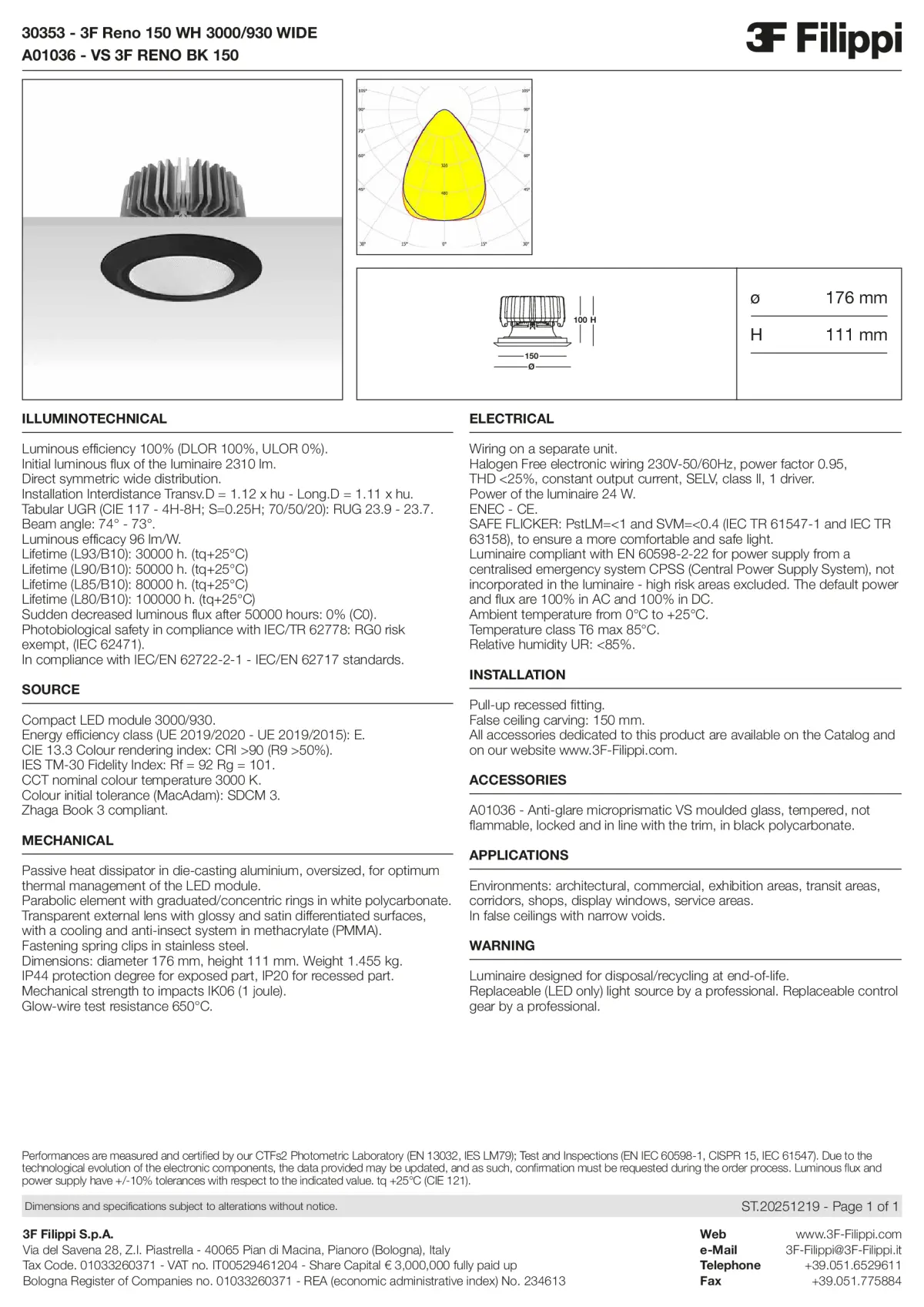 30353+A01036 - 3F Reno 150 WH 3000-930 WIDE + VS BK - Datasheet - en