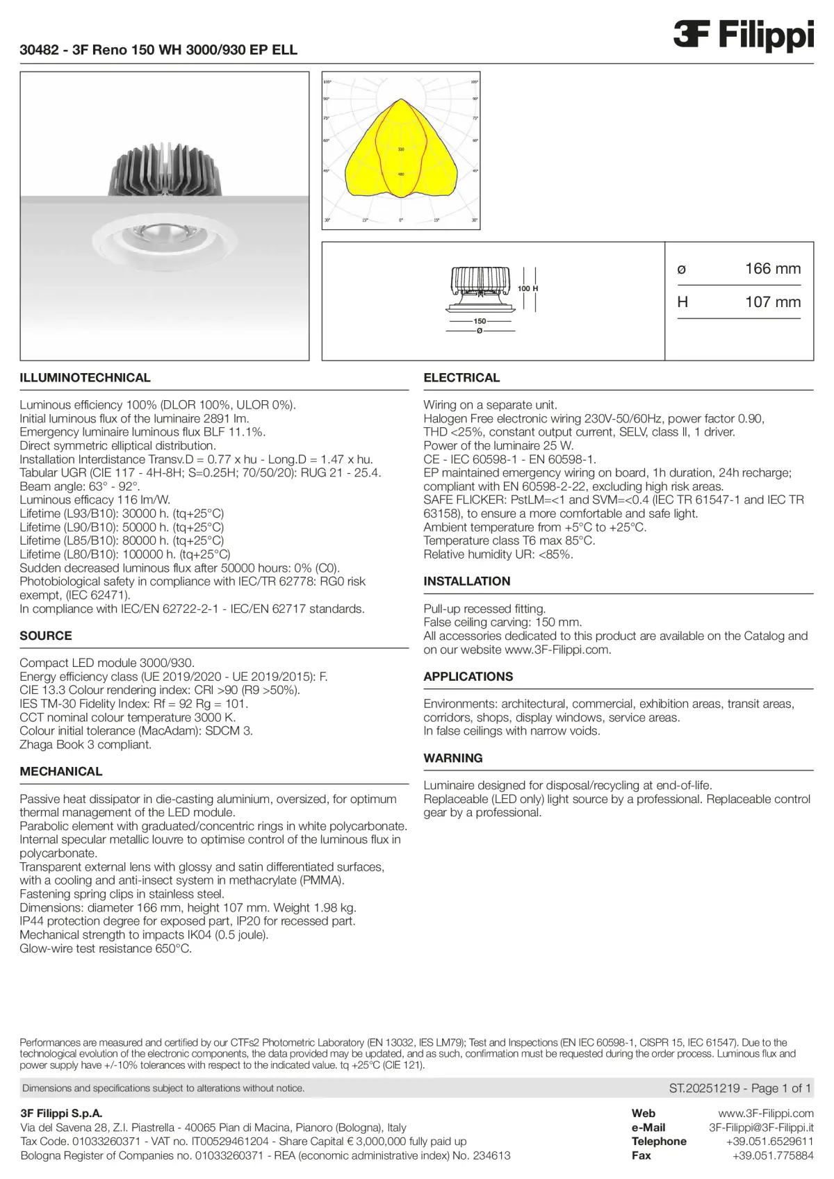 30482 - 3F Reno 150 WH 3000-930 EP ELL - Datasheet - en