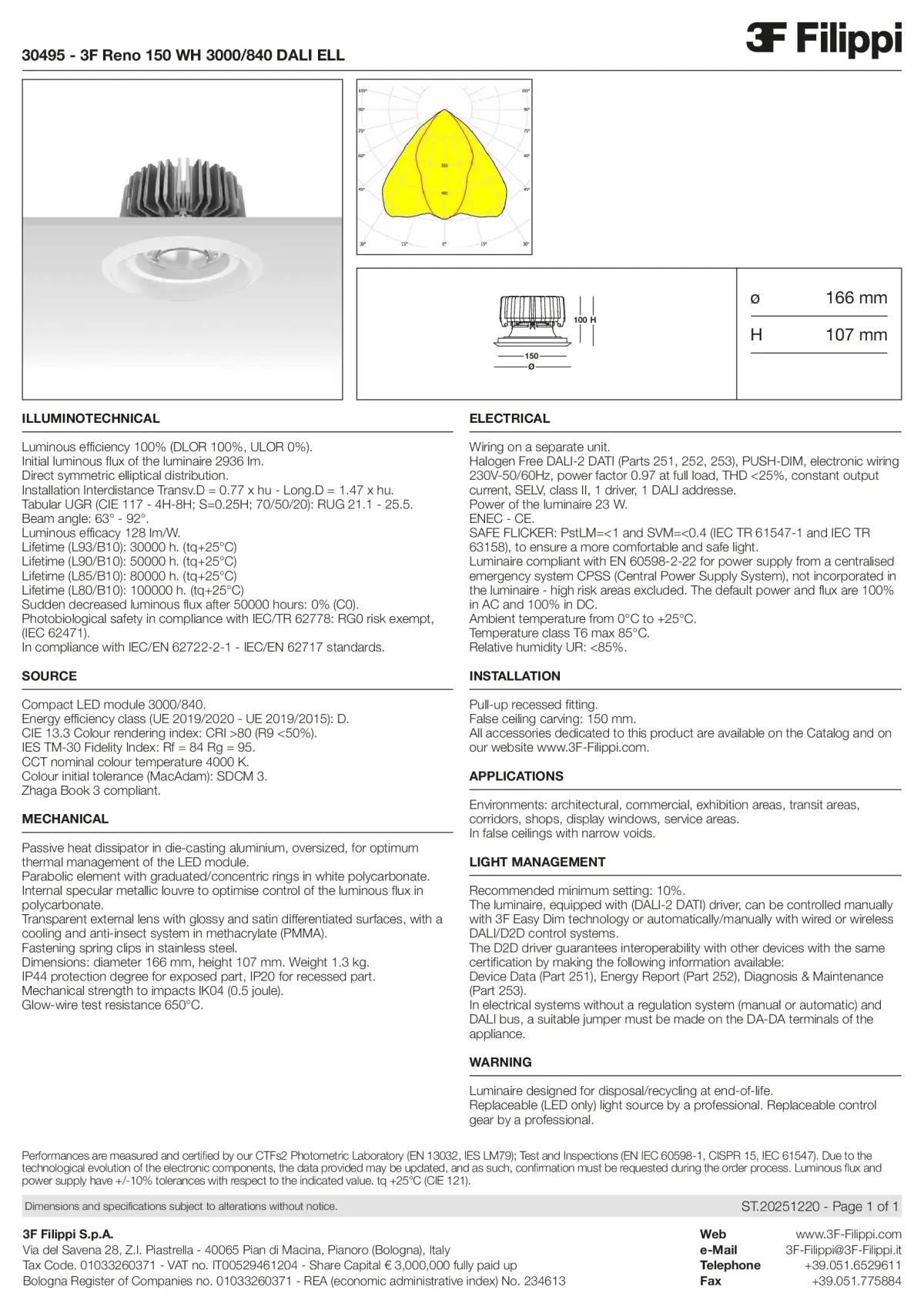 30495 - 3F Reno 150 WH 3000-840 DALI ELL - Datasheet - en