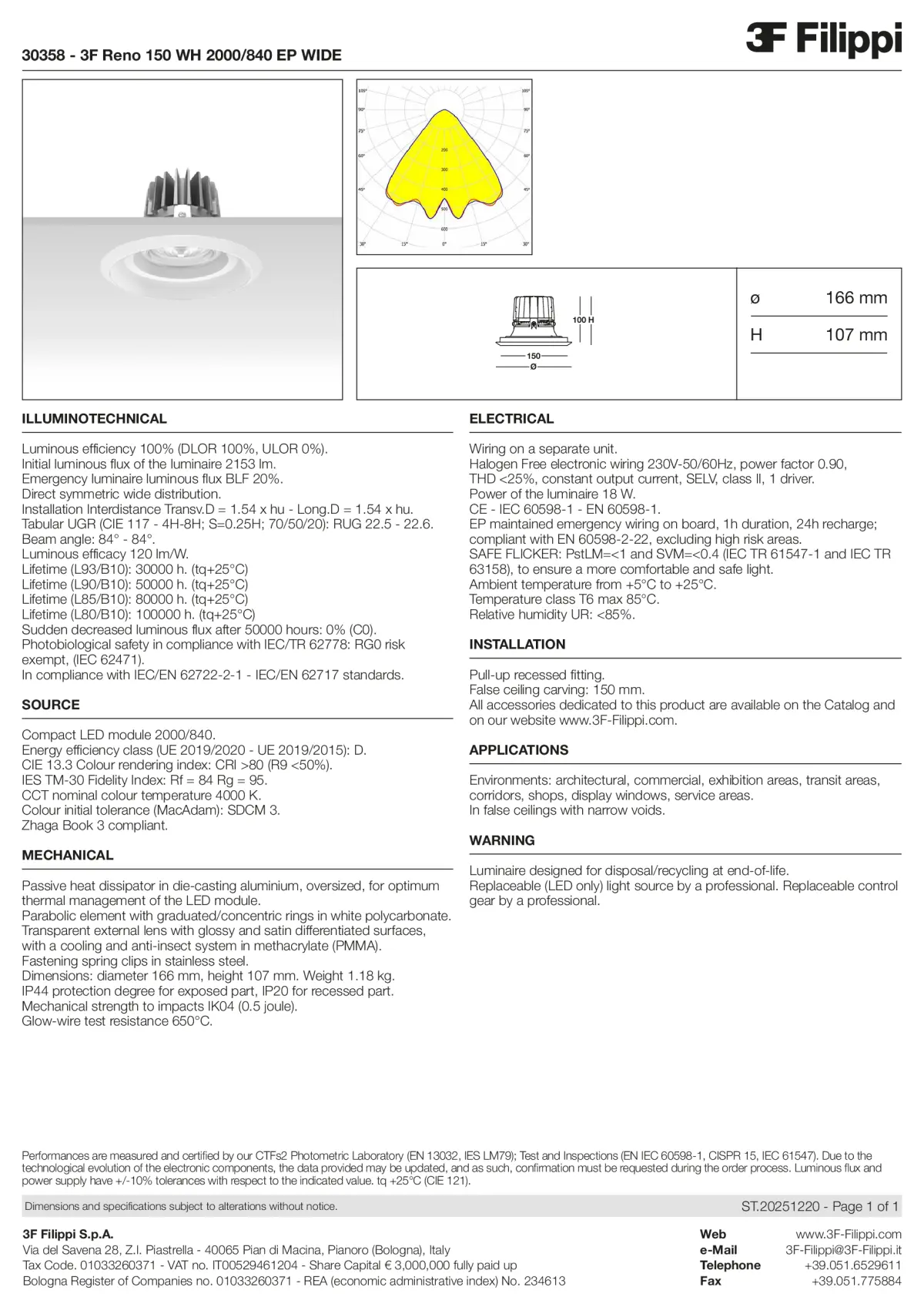 30358 - 3F Reno 150 WH 2000-840 EP WIDE - Datasheet - en