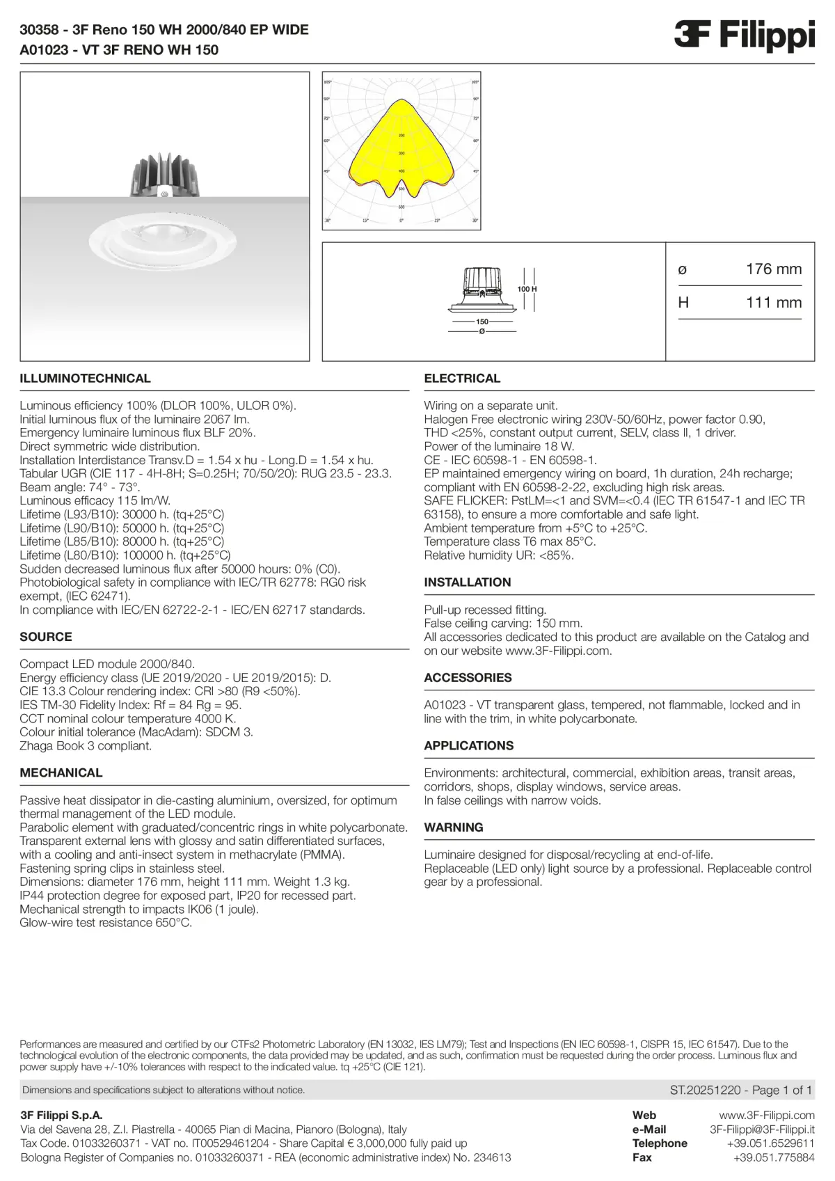 30358+A01023 - 3F Reno 150 WH 2000-840 EP WIDE + VT WH - Datasheet - en