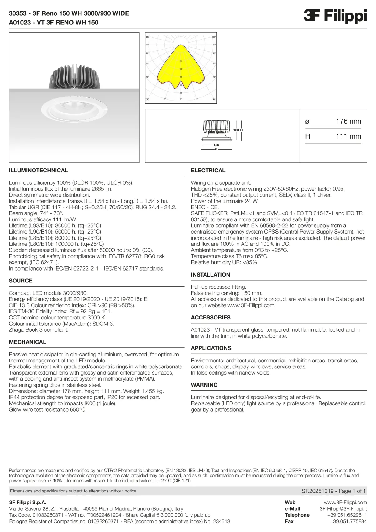 30353+A01023 - 3F Reno 150 WH 3000-930 WIDE + VT WH - Datasheet - en