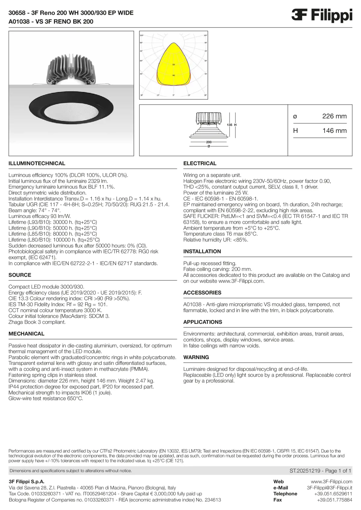 30658+A01038 - 3F Reno 200 WH 3000-930 EP WIDE + VS BK - Datasheet - en