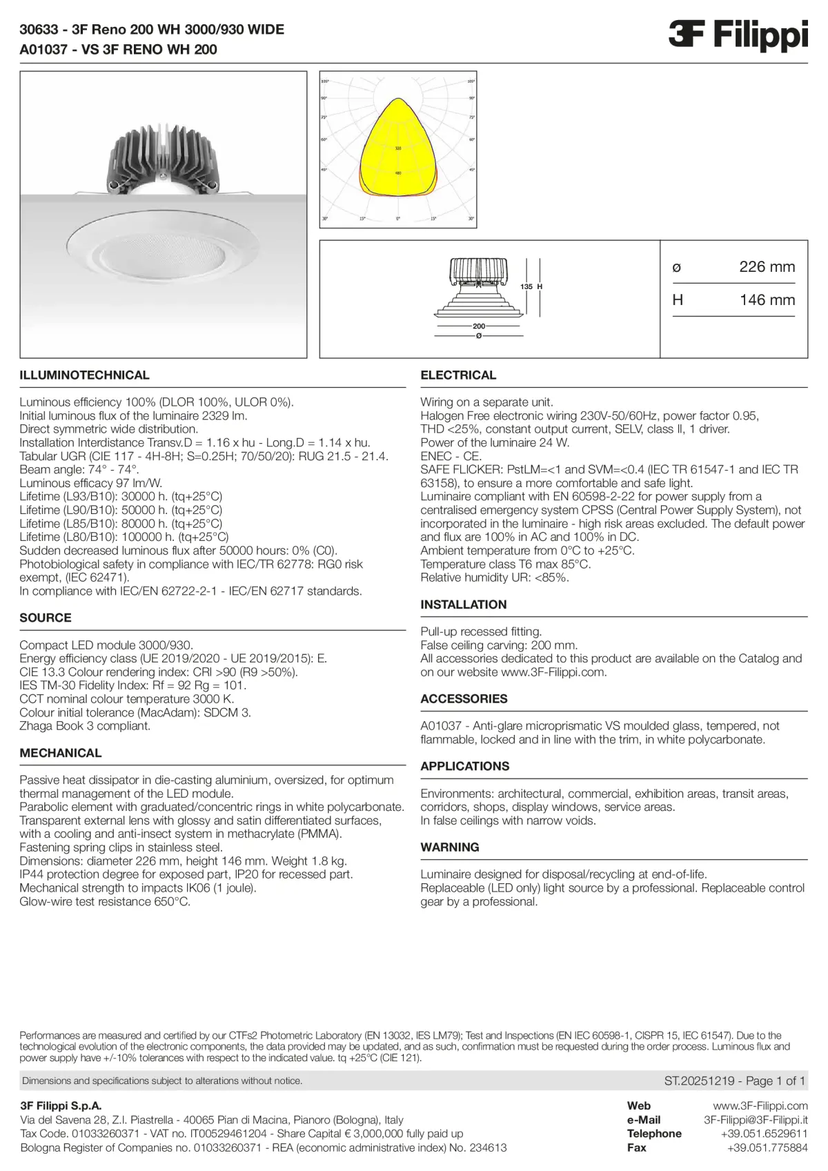 30633+A01037 - 3F Reno 200 WH 3000-930 WIDE + VS WH - Datasheet - en