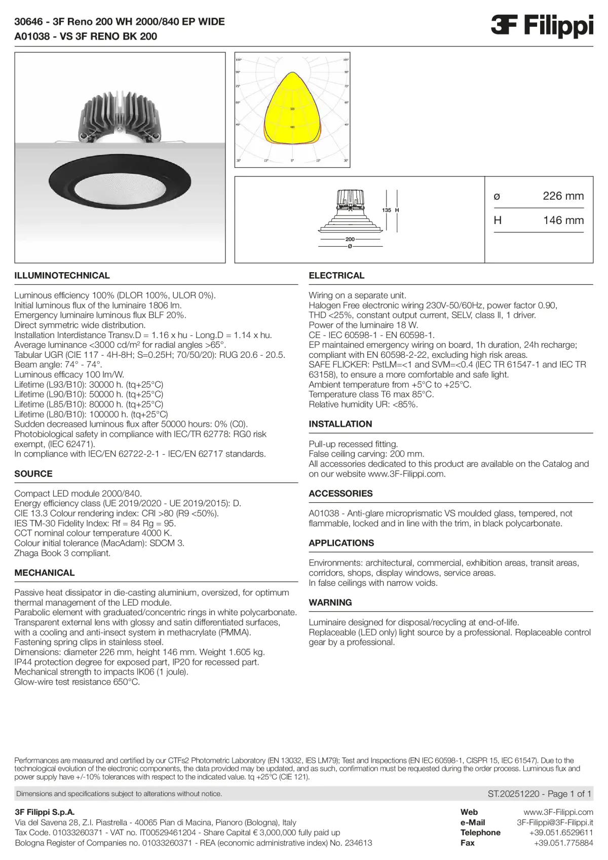 30646+A01038 - 3F Reno 200 WH 2000-840 EP WIDE + VS BK - Datasheet - en