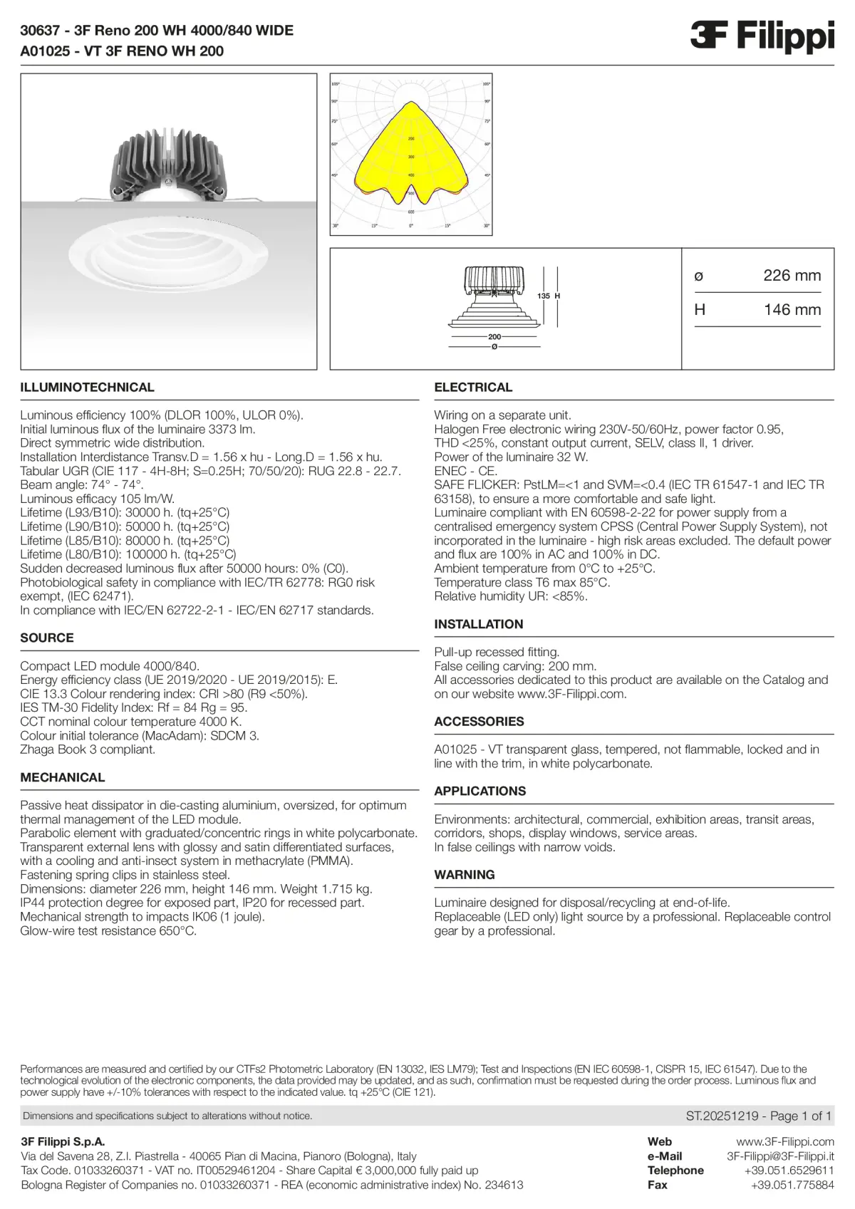 30637+A01025 - 3F Reno 200 WH 4000-840 WIDE + VT WH - Datasheet - en