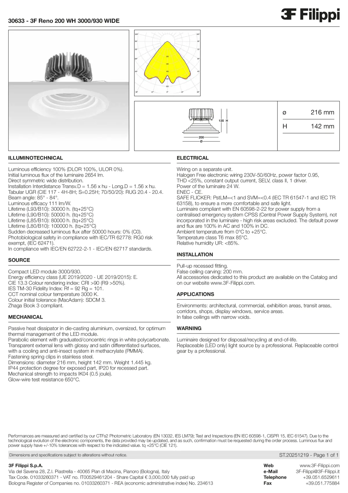 30633 - 3F Reno 200 WH 3000-930 WIDE - Datasheet - en