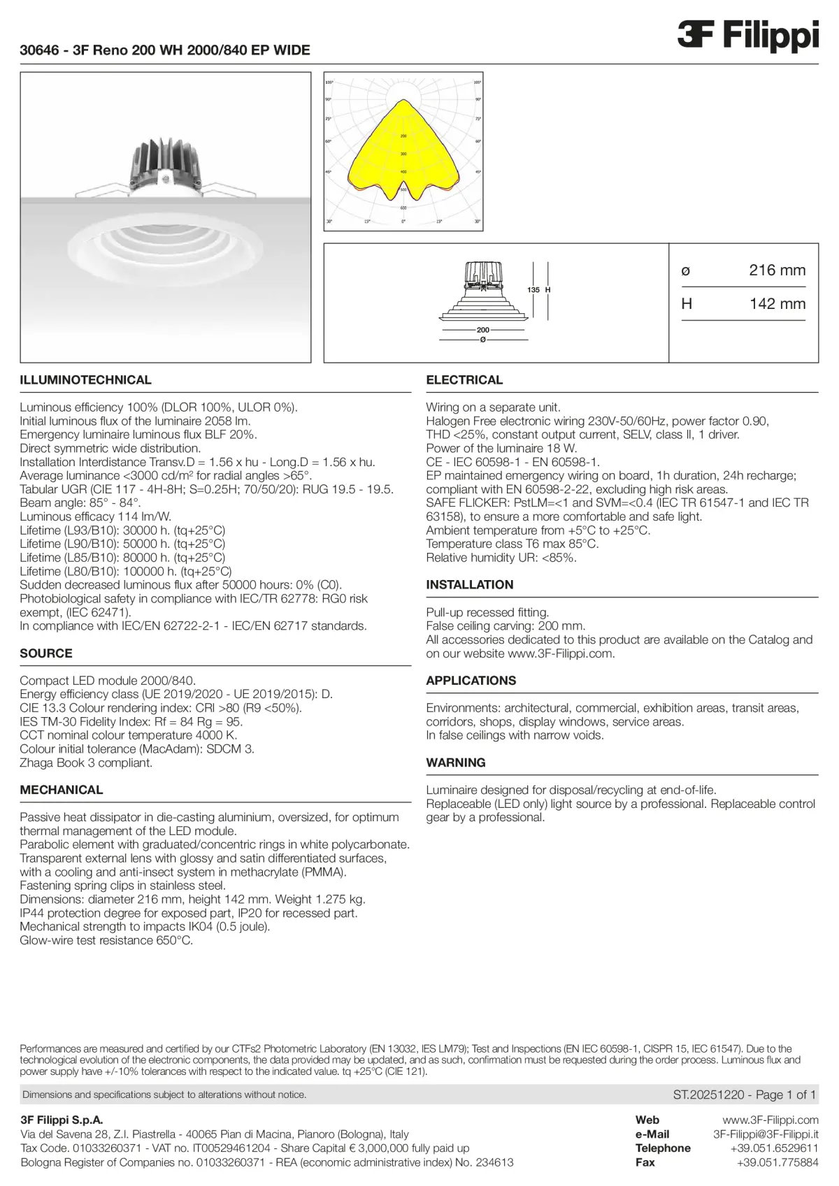 30646 - 3F Reno 200 WH 2000-840 EP WIDE - Datasheet - en