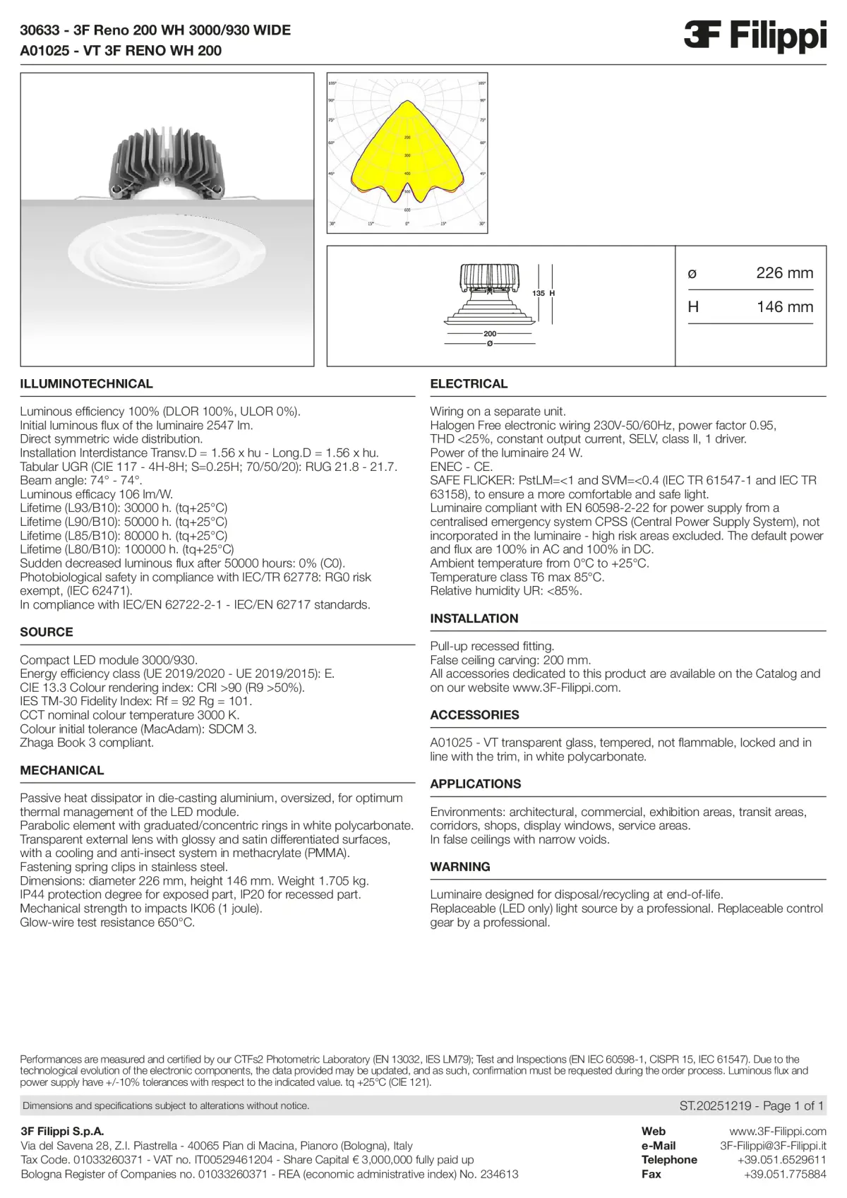 30633+A01025 - 3F Reno 200 WH 3000-930 WIDE + VT WH - Datasheet - en