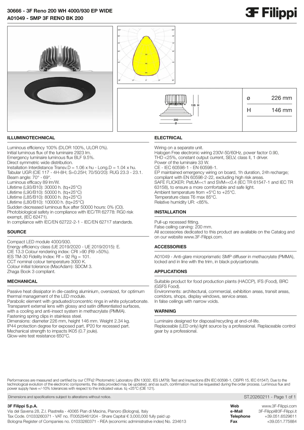30666+A01049 - 3F Reno 200 WH 4000-930 EP WIDE + SMP BK - Datasheet - en