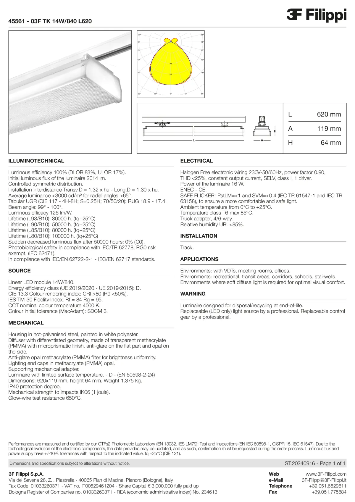 45561 - 03F TK 14W-840 L620 - Datasheet - en