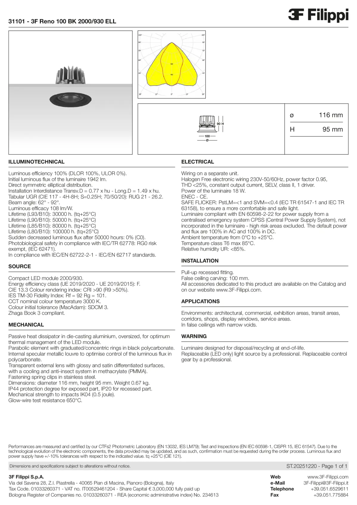 31101 - 3F Reno 100 BK 2000-930 ELL - Datasheet - en