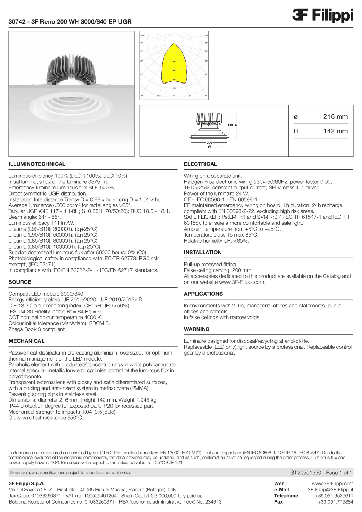 30742 - 3F Reno 200 WH 3000-840 EP UGR - Datasheet - en