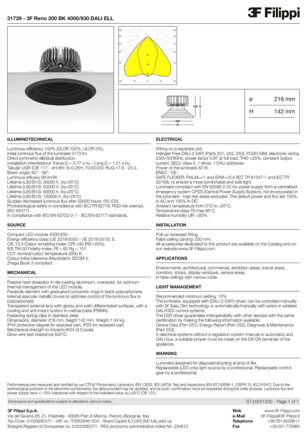 31739 - 3F Reno 200 BK 4000-930 DALI ELL - Datasheet - en