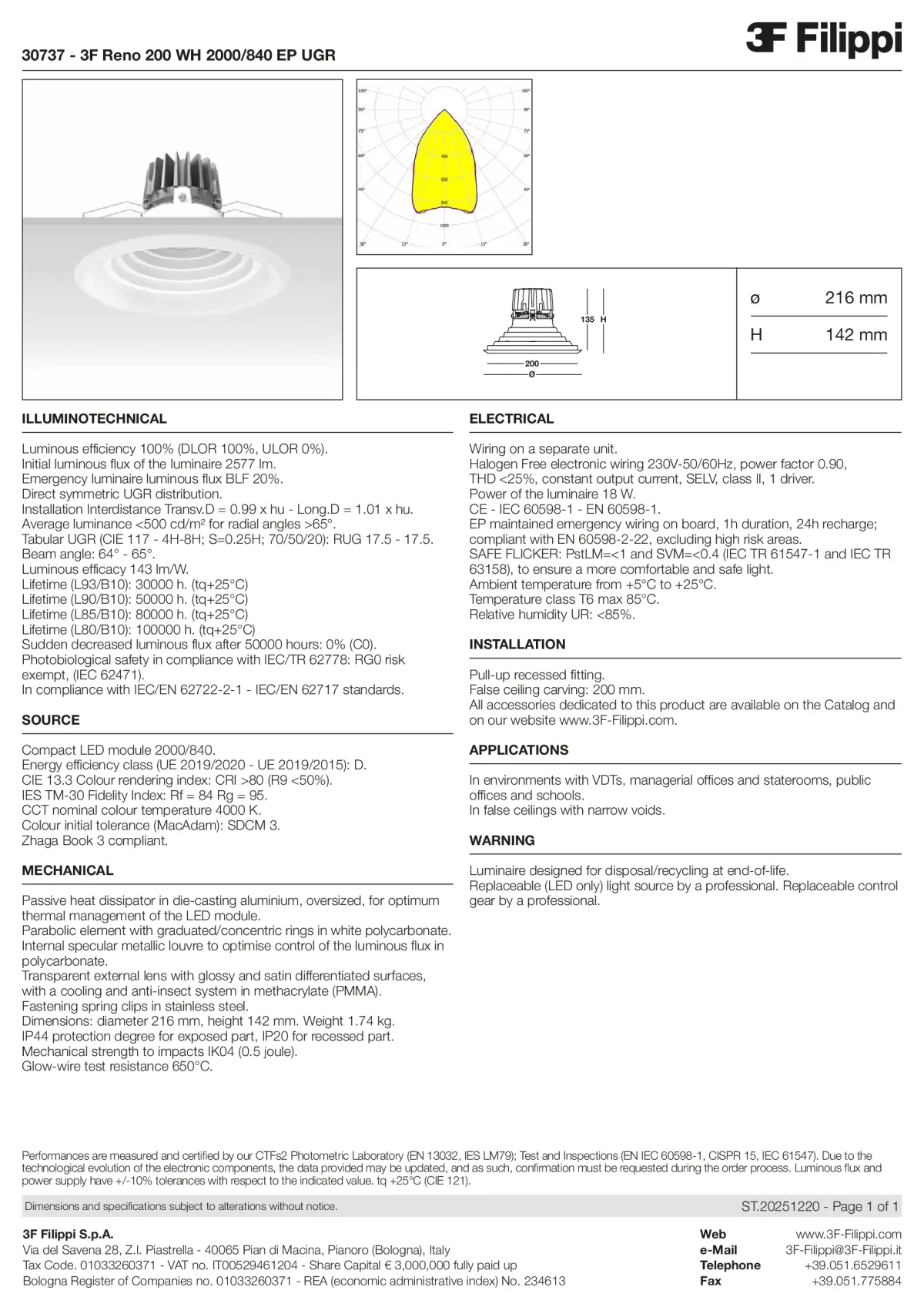30737 - 3F Reno 200 WH 2000-840 EP UGR - Datasheet - en