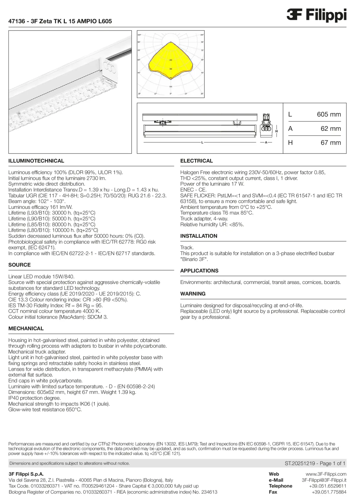 47136 - 3F Zeta TK L 15 AMPIO L605 - Datasheet - en