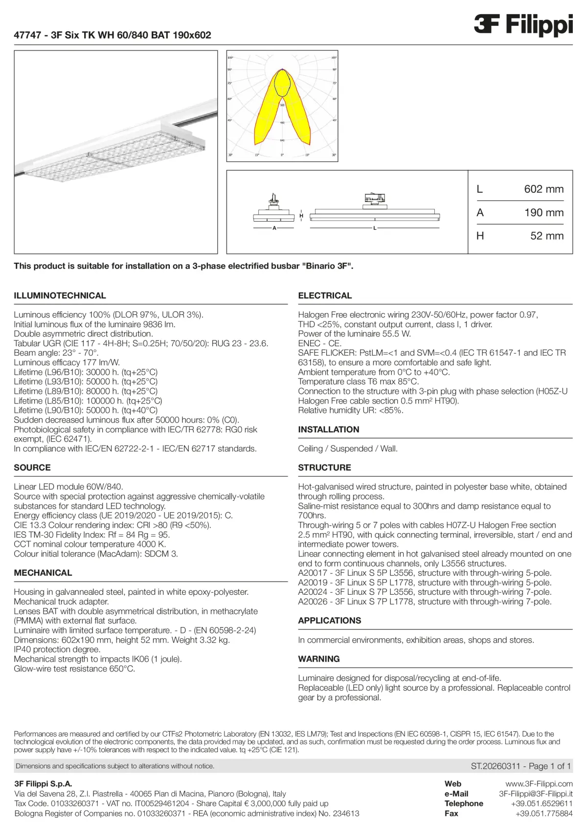 47747 - 3F Six TK WH 60-840 BAT 190x602 - Datasheet - en