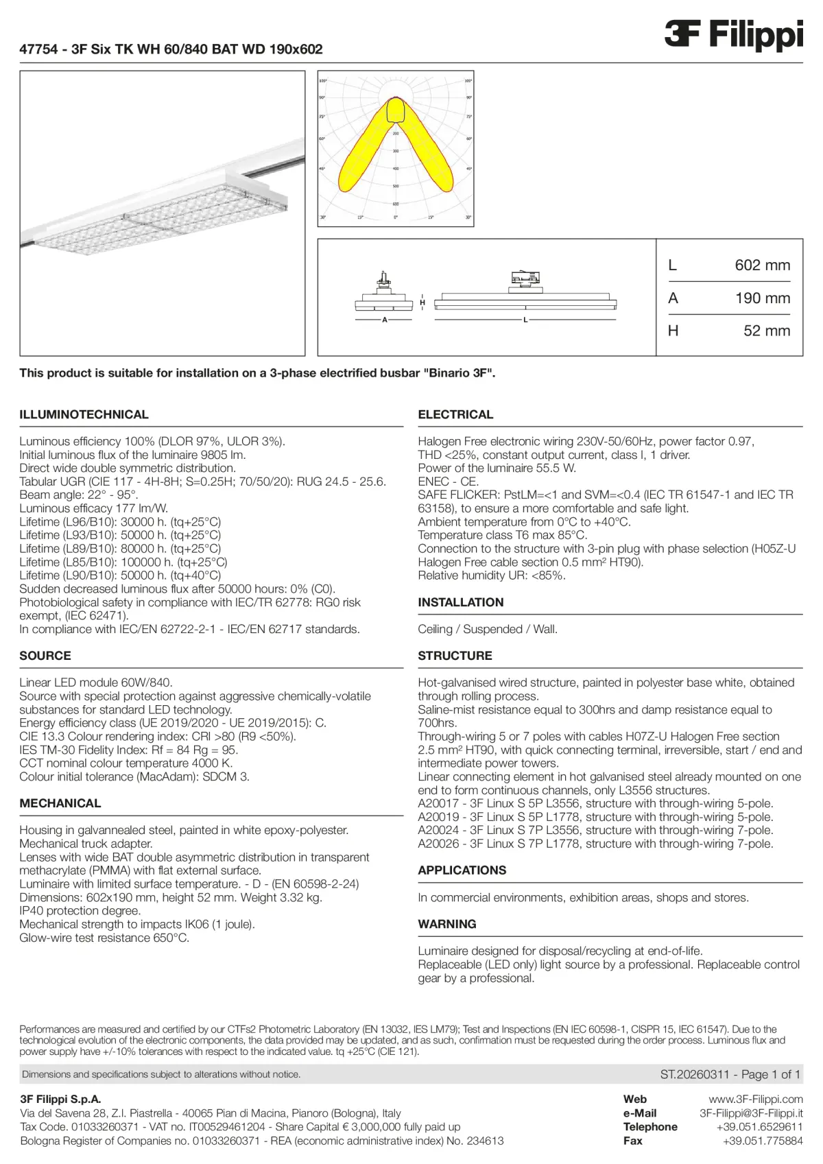47754 - 3F Six TK WH 60-840 BAT WD 190x602 - Datasheet - en