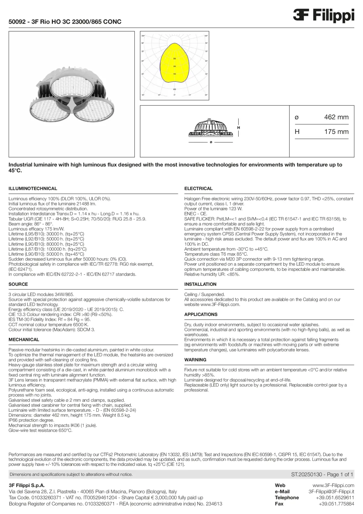 50092 - 3F Rio HO 3C 23000-865 CONC - Datasheet - en