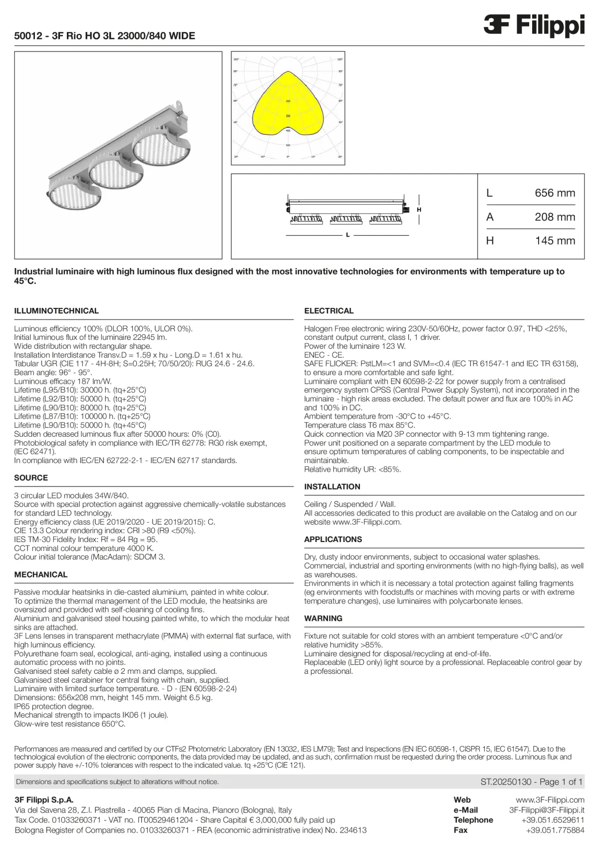50012 - 3F Rio HO 3L 23000-840 WIDE - Datasheet - en