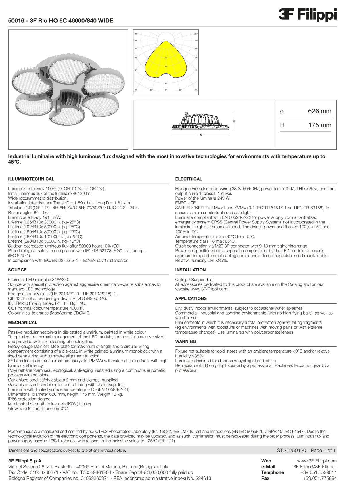 50016 - 3F Rio HO 6C 46000-840 WIDE - Datasheet - en