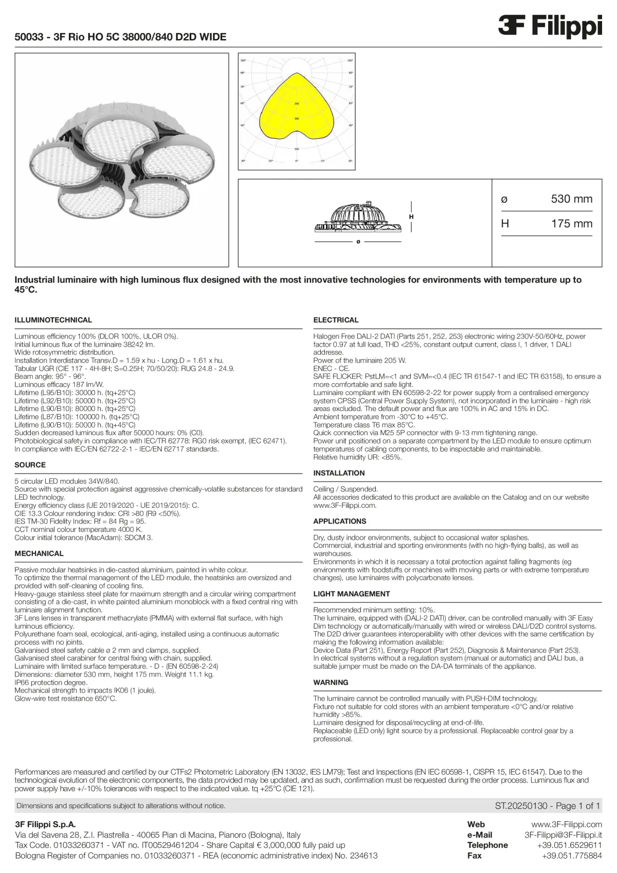 50033 - 3F Rio HO 5C 38000-840 D2D WIDE - Datasheet - en