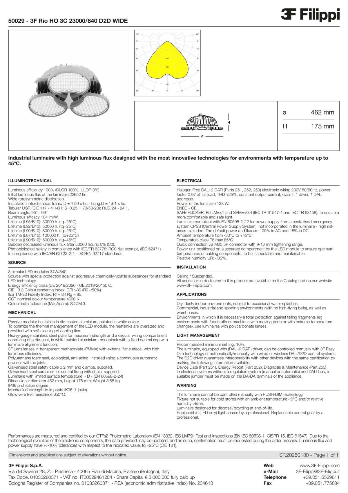 50029 - 3F Rio HO 3C 23000-840 D2D WIDE - Datasheet - en