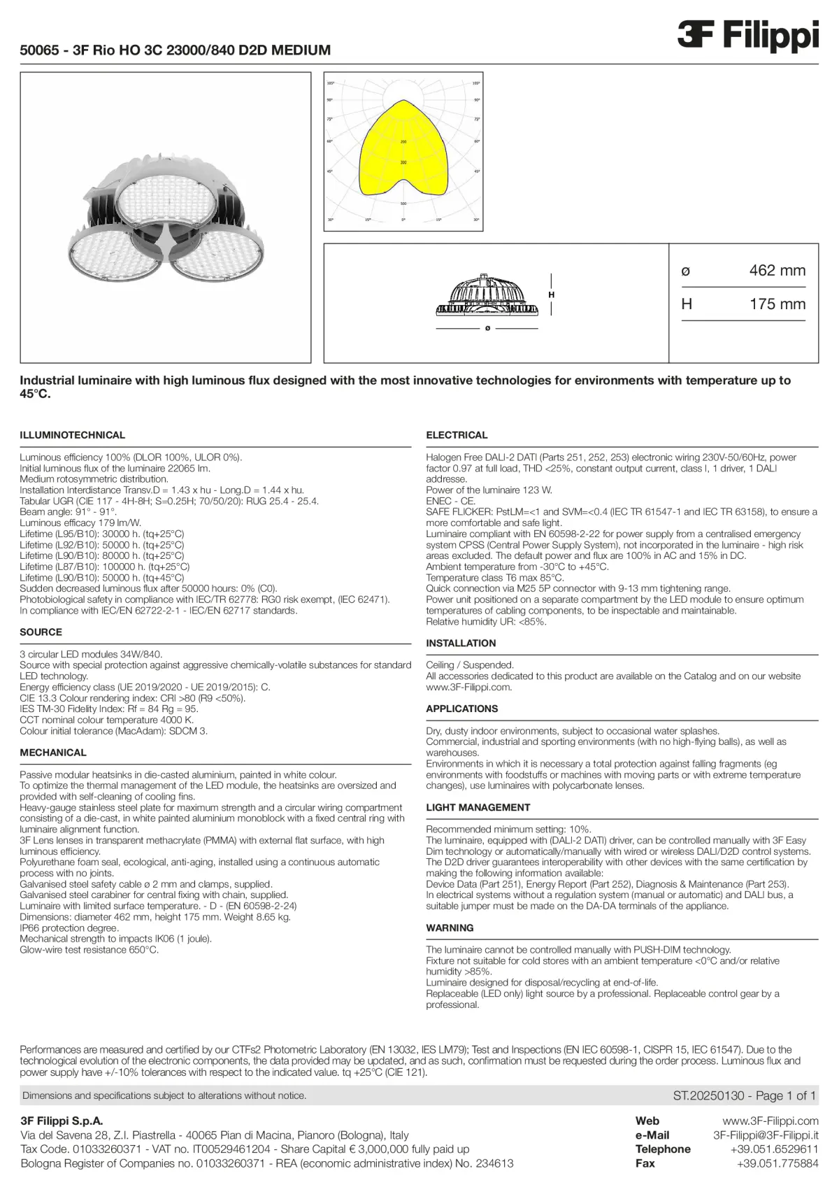 50065 - 3F Rio HO 3C 23000-840 D2D MEDIUM - Datasheet - en