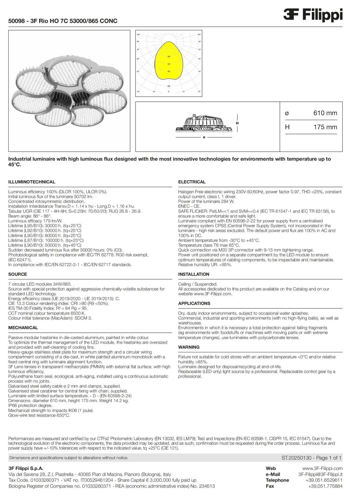 50098 - 3F Rio HO 7C 53000-865 CONC - Datasheet - en