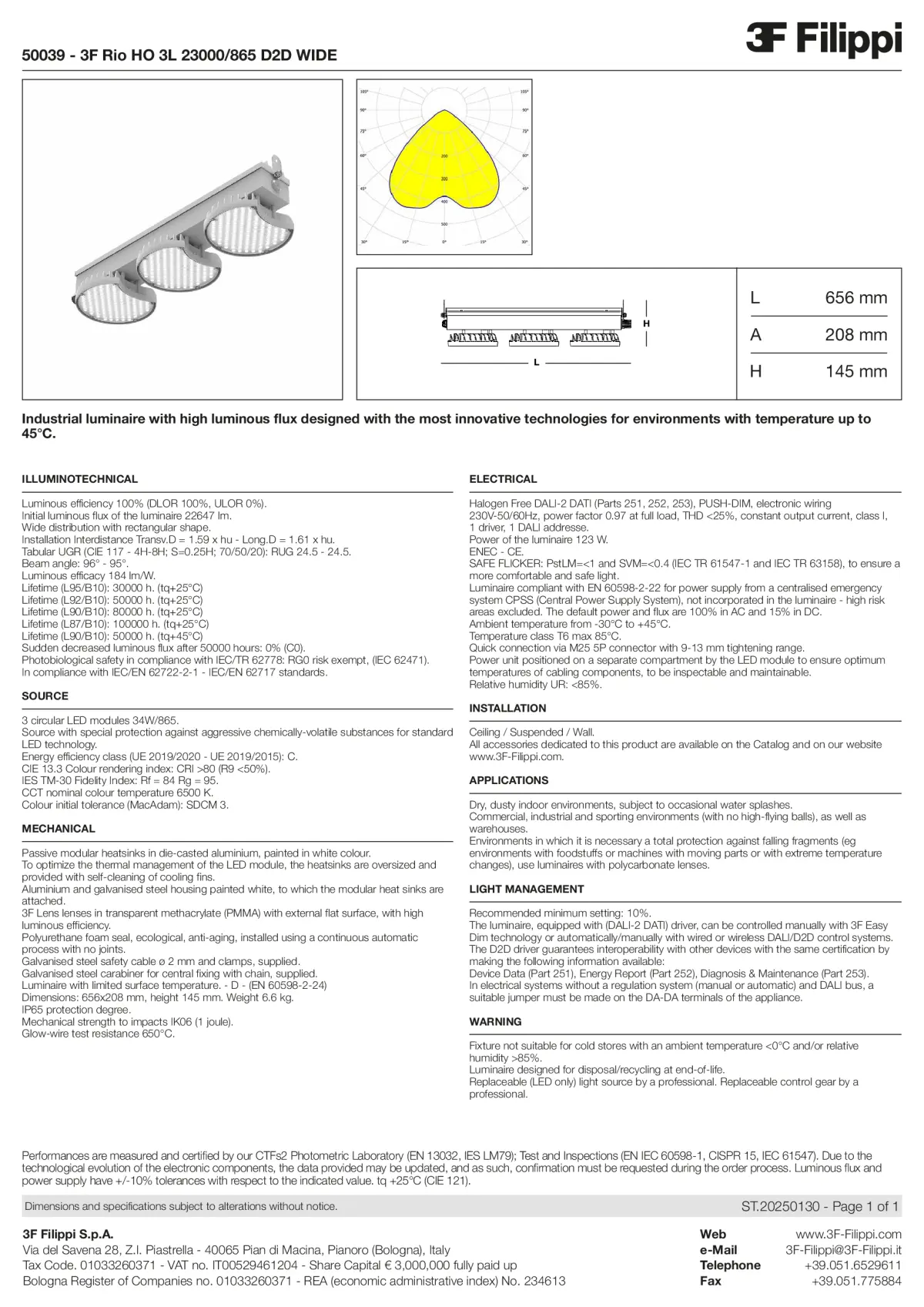 50039 - 3F Rio HO 3L 23000-865 D2D WIDE - Datasheet - en