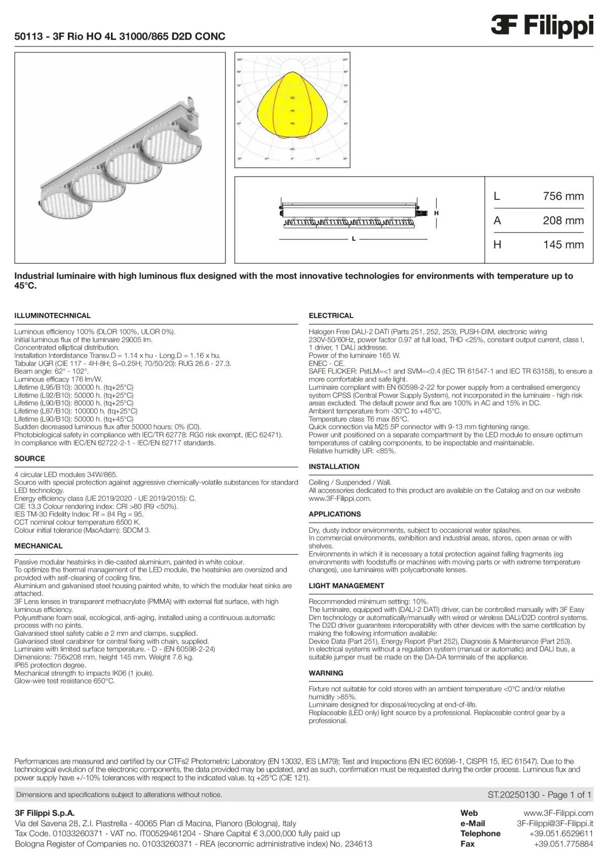 50113 - 3F Rio HO 4L 31000-865 D2D CONC - Datasheet - en