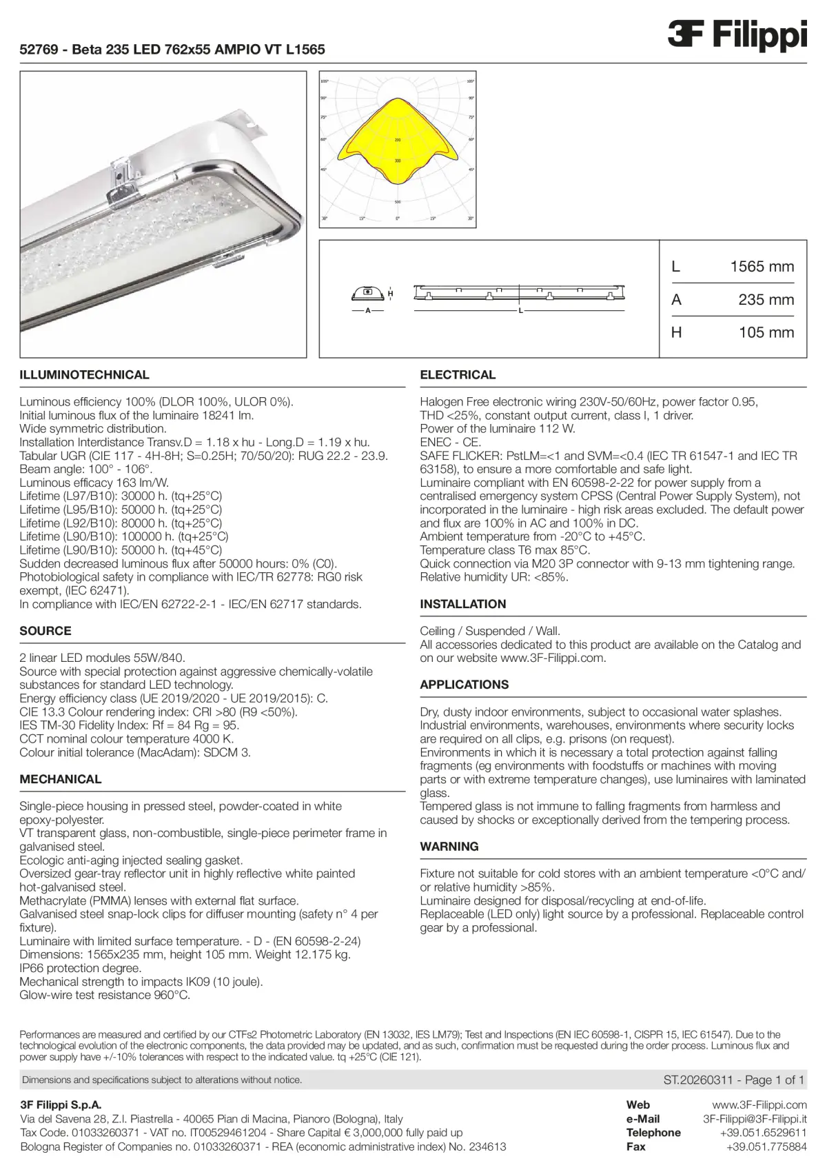 52769 - Beta 235 LED 762x55 AMPIO VT L1565 - Datasheet - en