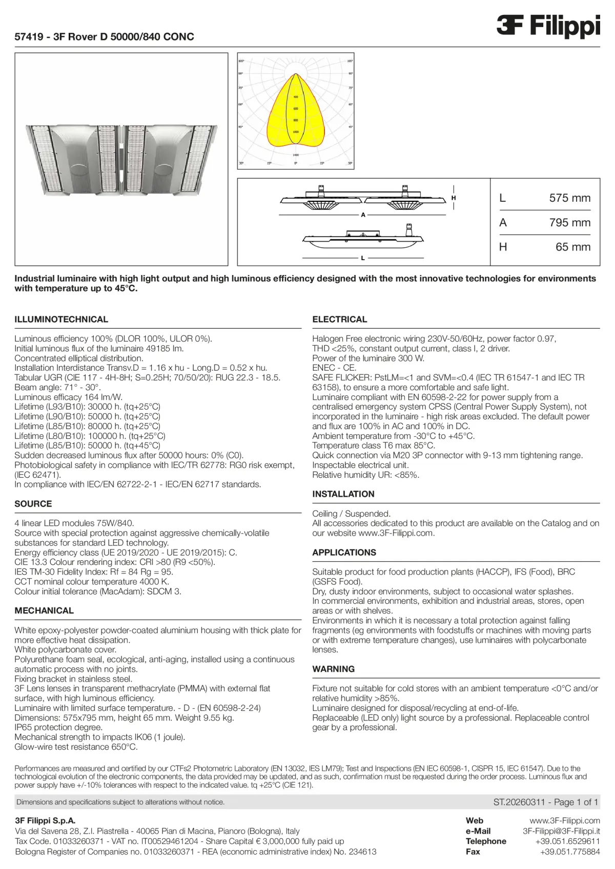 57419 - 3F Rover D 50000-840 CONC - Datasheet - en