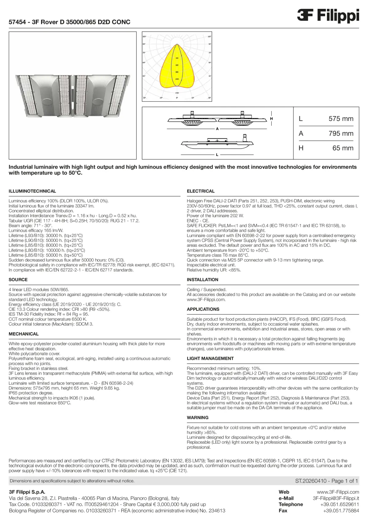 57454 - 3F Rover D 35000-865 D2D CONC - Datasheet - en