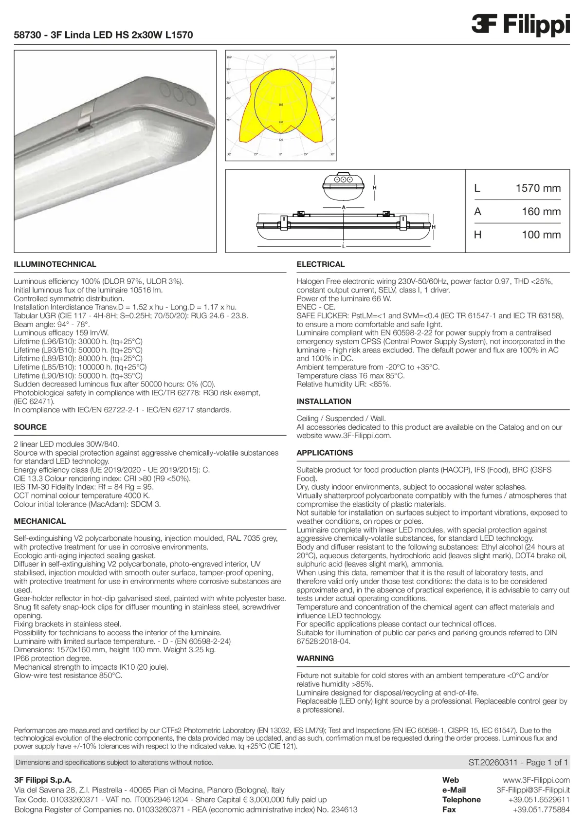 58730 - 3F Linda LED HS 2x30W L1570 - Datasheet - en