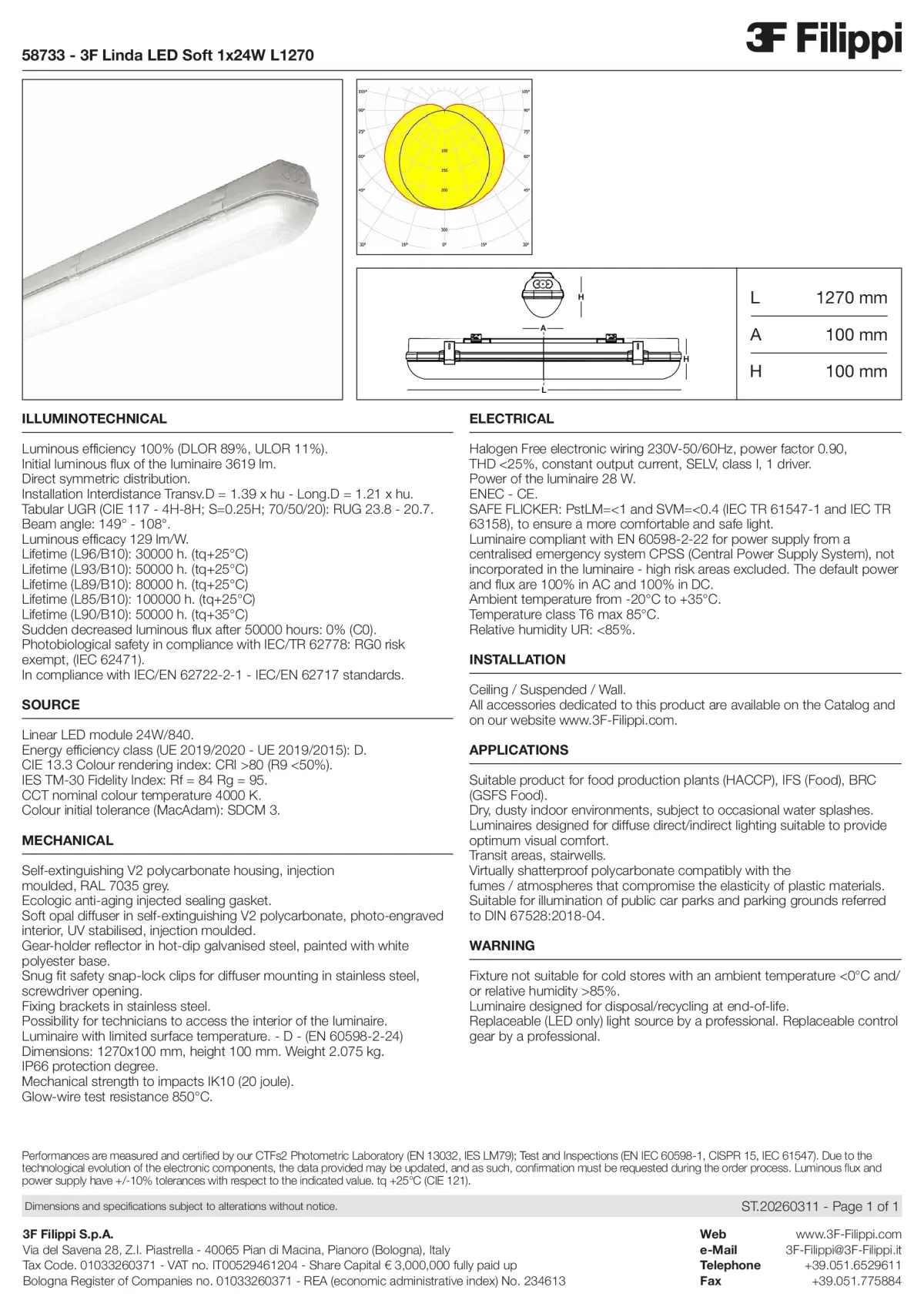 58733 - 3F Linda LED Soft 1x24W L1270 - Datasheet - en