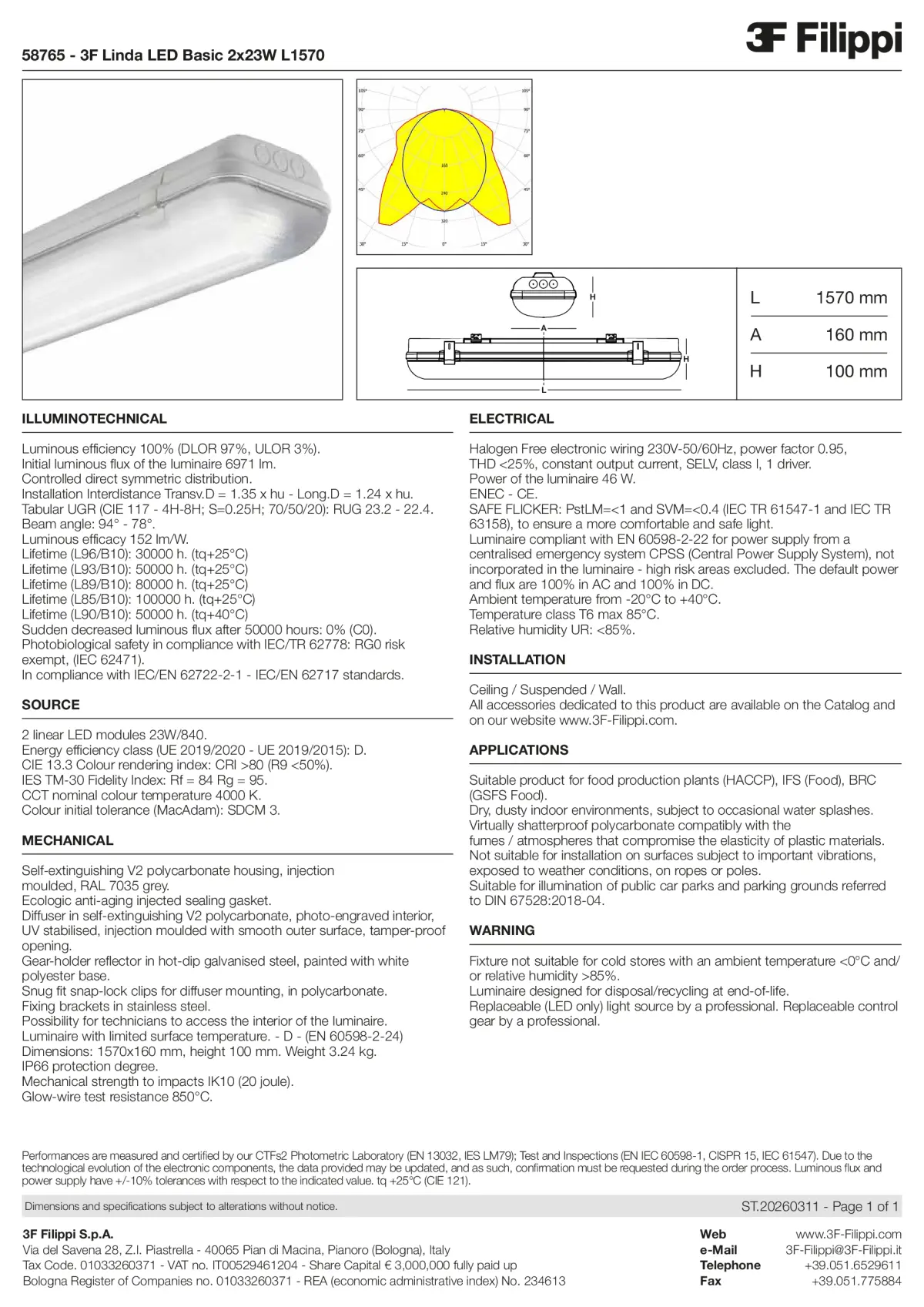 58765 - 3F Linda LED Basic 2x23W L1570 - Datasheet - en