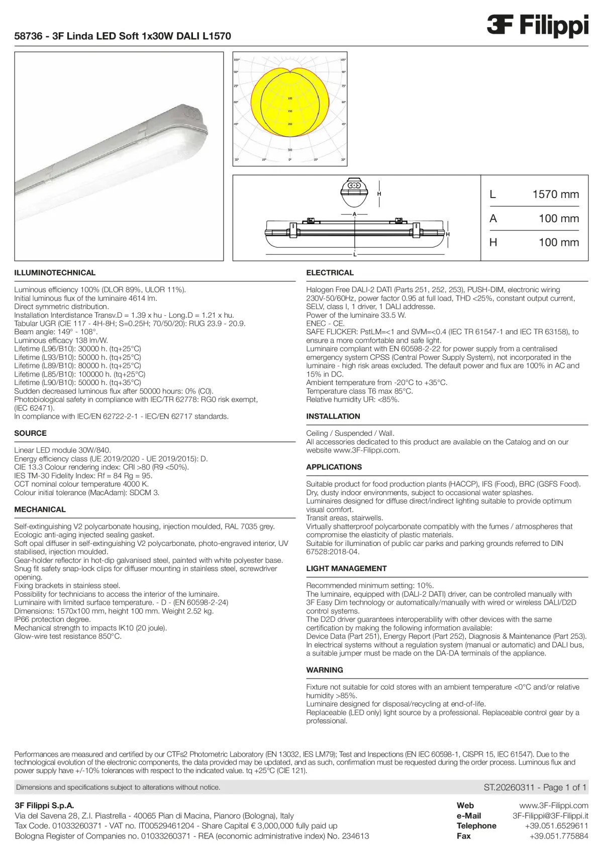 58736 - 3F Linda LED Soft 1x30W DALI L1570 - Datasheet - en