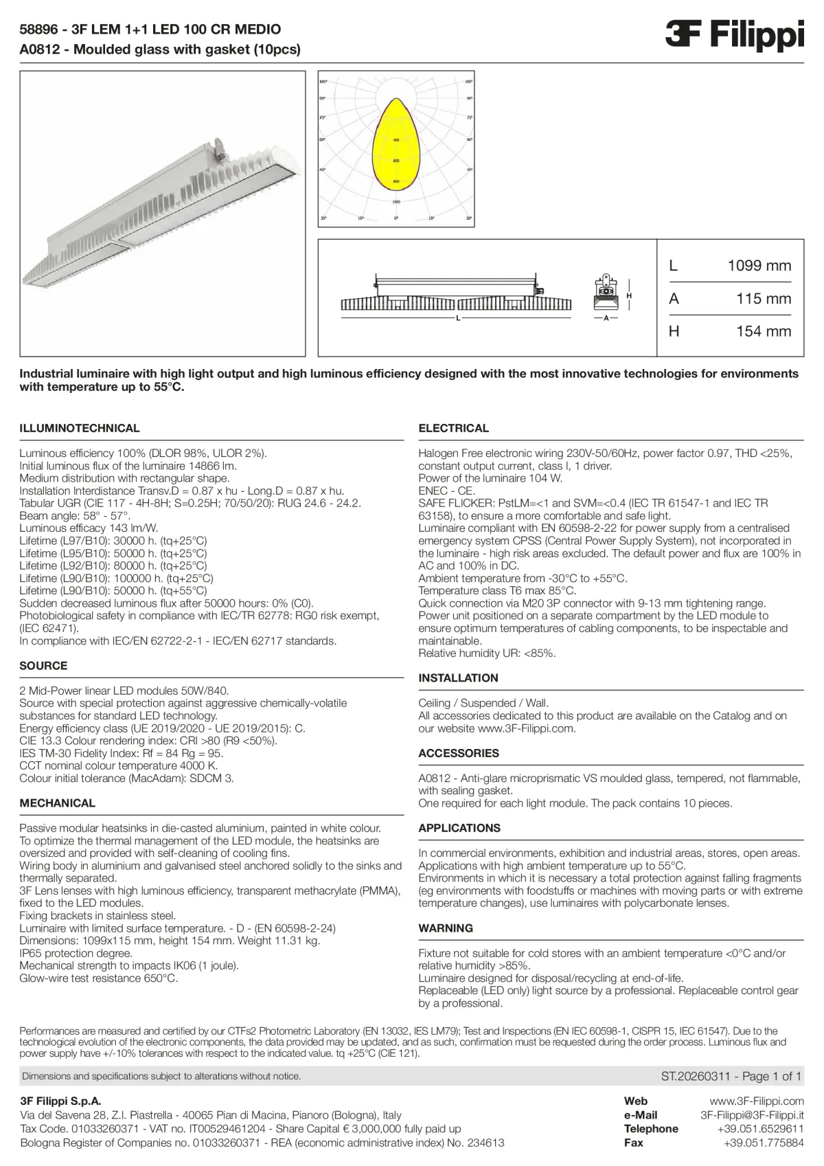 58896+A0812 - 3F LEM 1+1 LED 100 CR MEDIO + VS - Datasheet - en