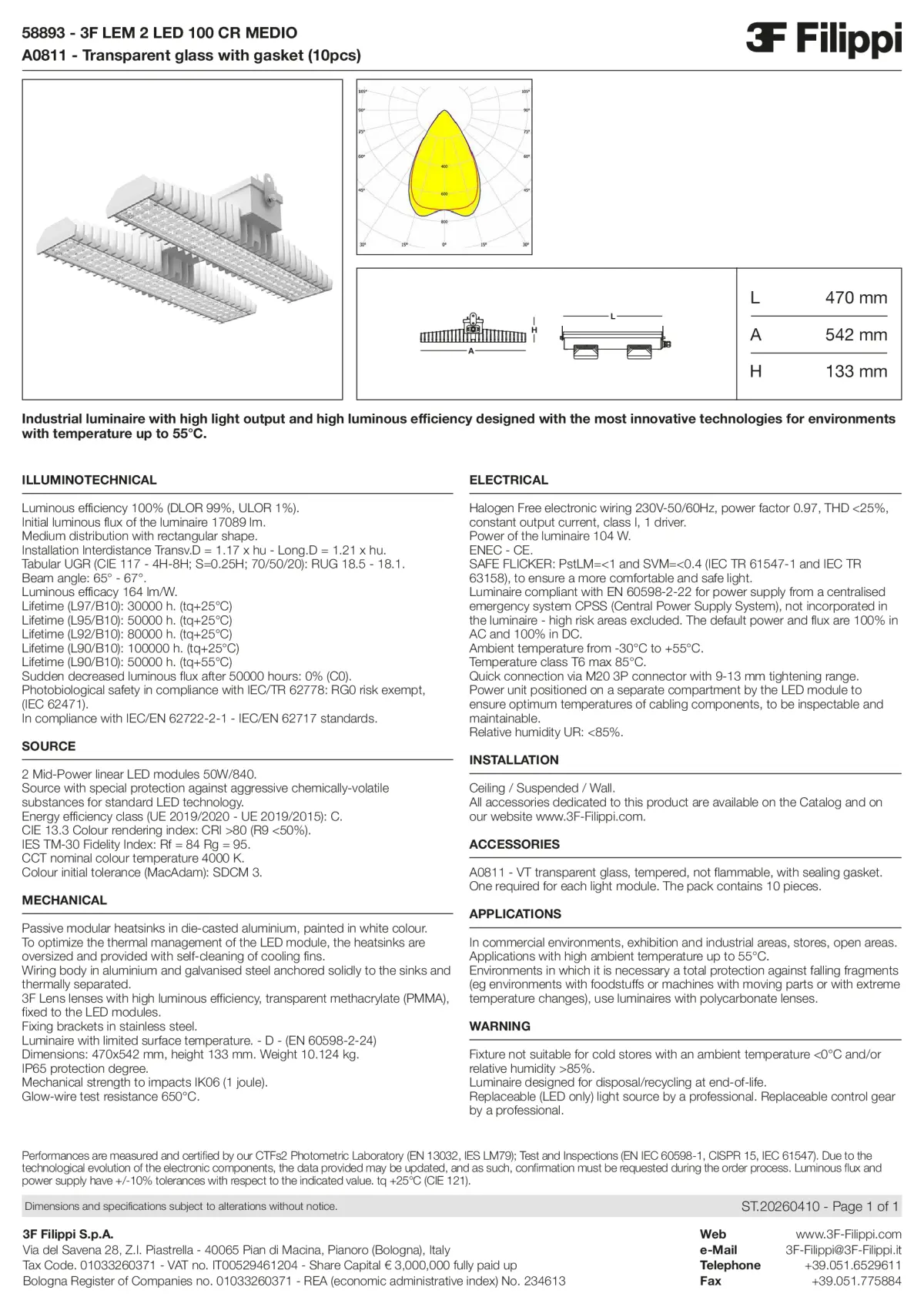58893+A0811 - 3F LEM 2 LED 100 CR MEDIO + VT - Datasheet - en