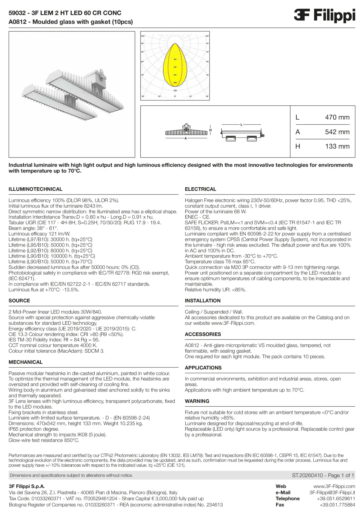 59032+A0812 - 3F LEM 2 HT LED 60 CR CONC + VS - Datasheet - en