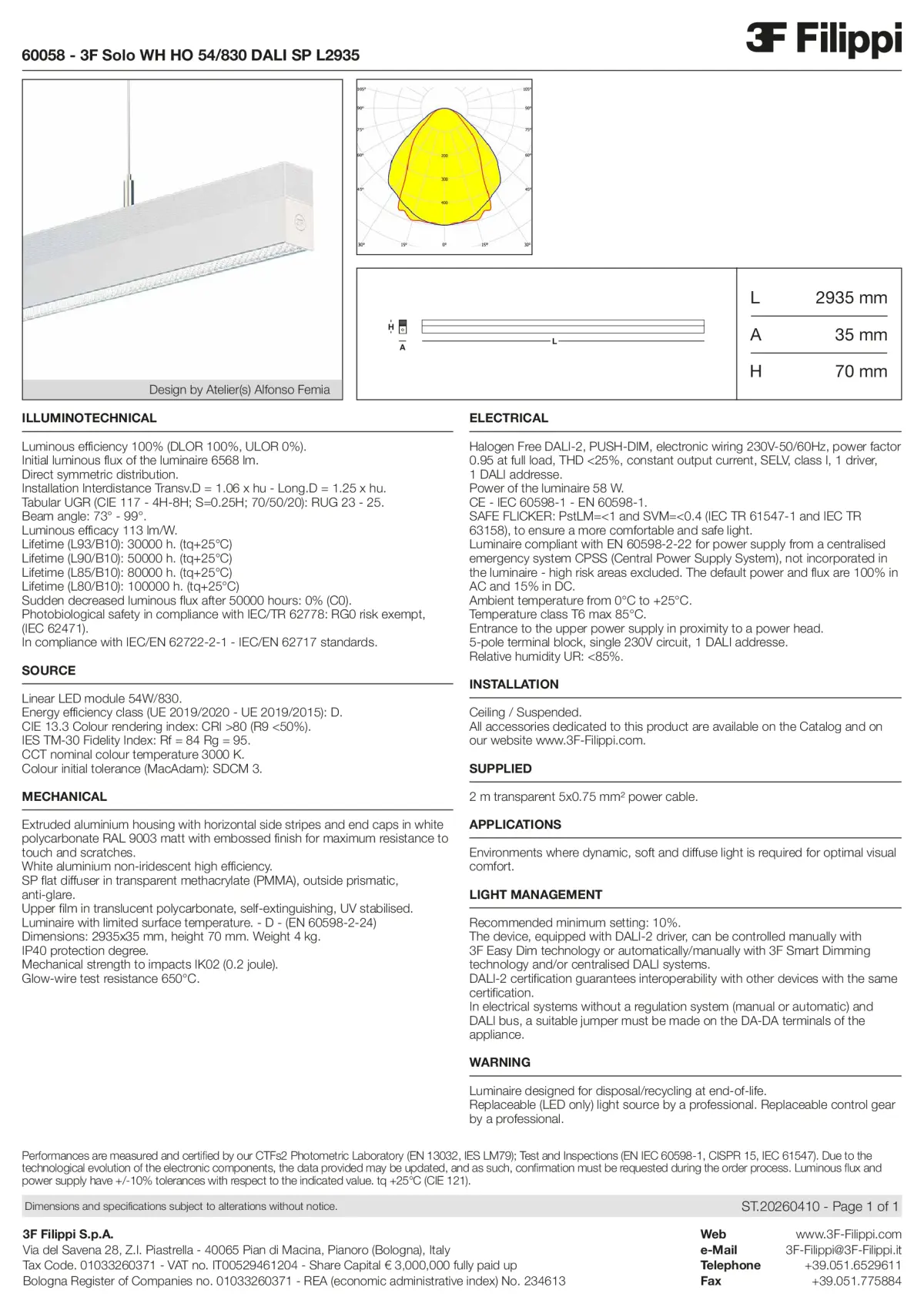 60058 - 3F Solo WH HO 54-830 DALI SP L2935 - Datasheet - en
