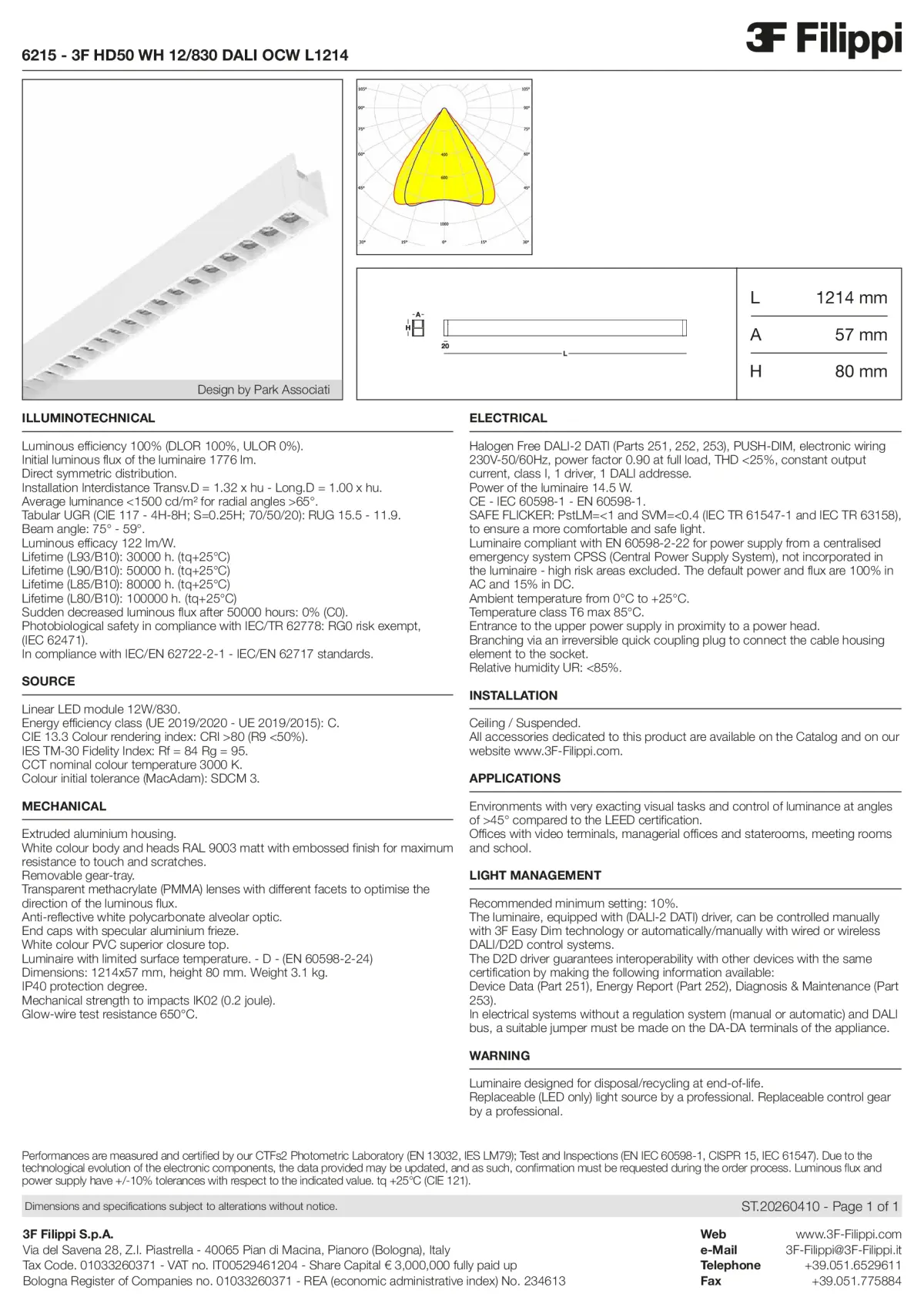 6215 - 3F HD50 WH 12-830 DALI OCW L1214 - Datasheet - en