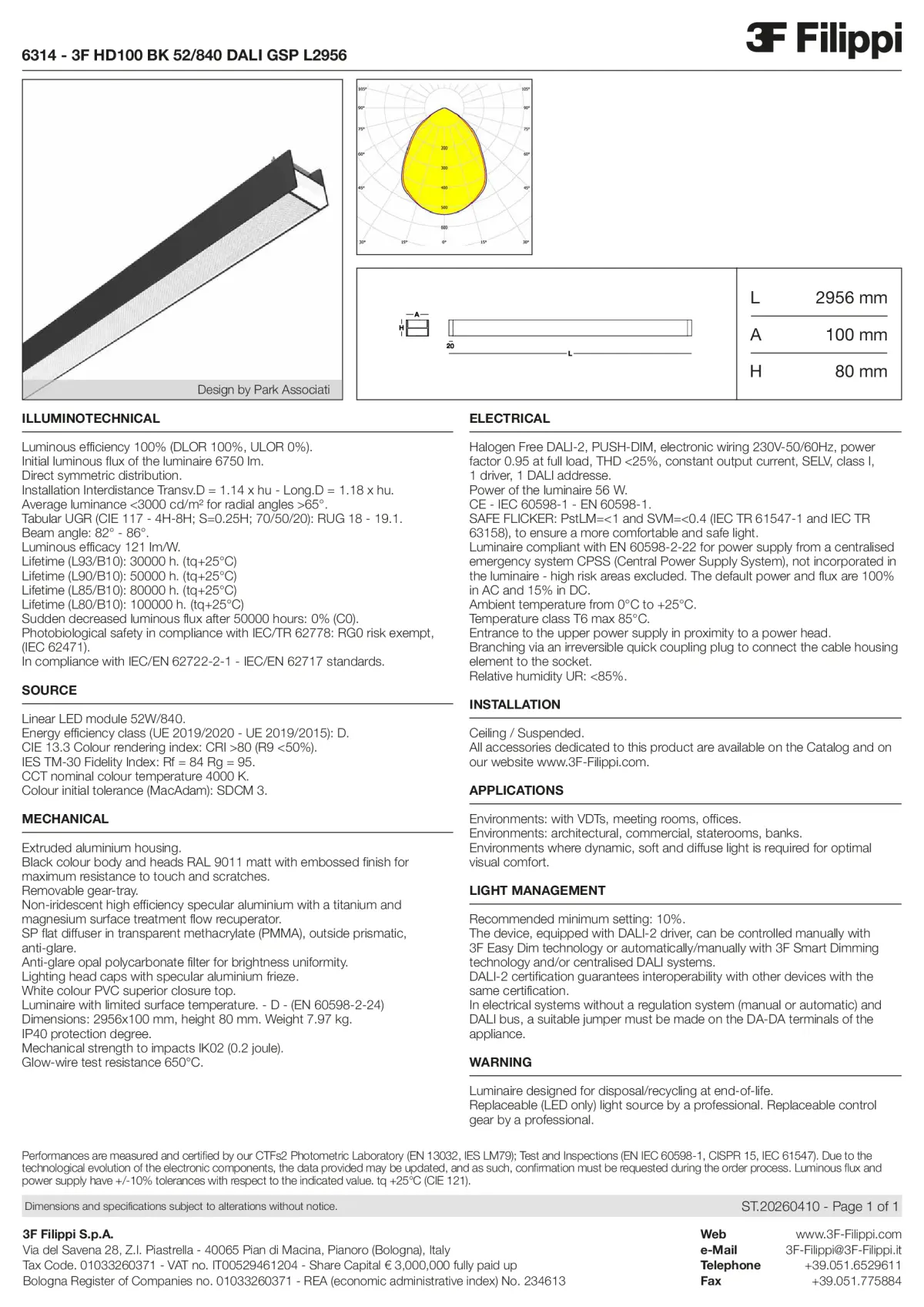 6314 - 3F HD100 BK 52-840 DALI GSP L2956 - Datasheet - en