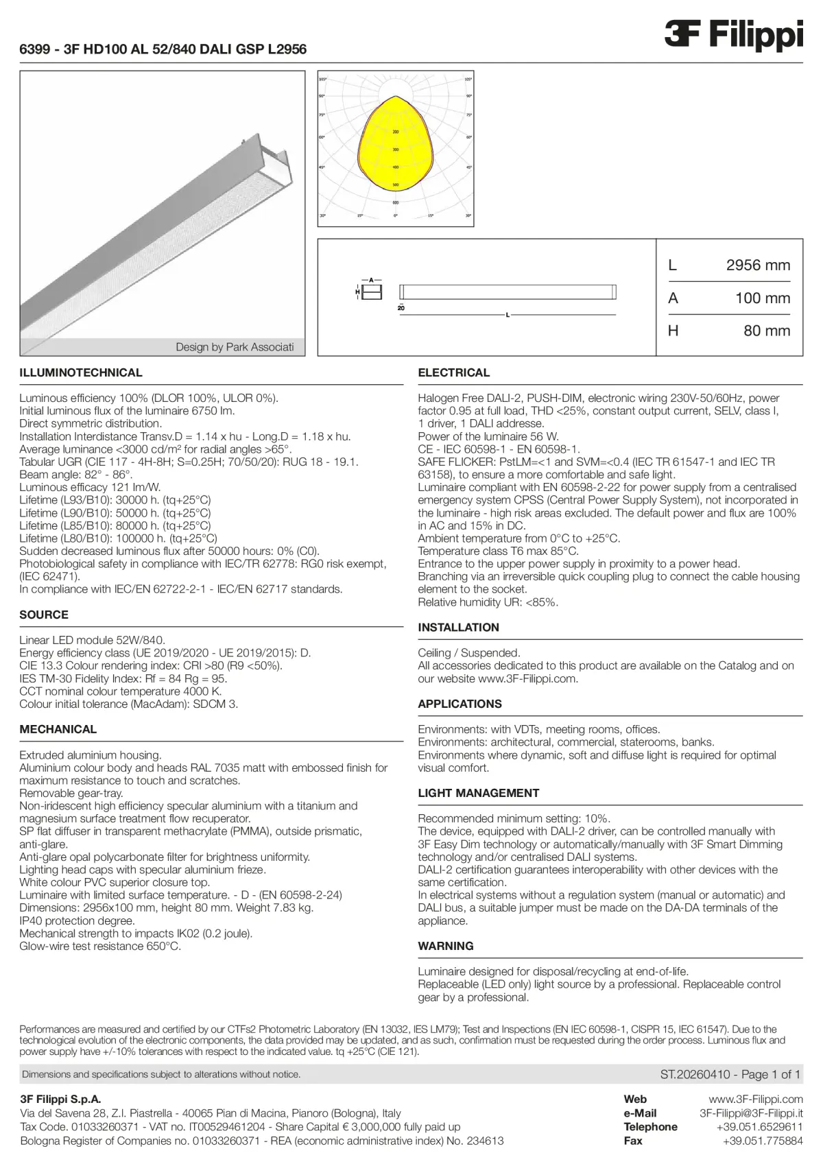 6399 - 3F HD100 AL 52-840 DALI GSP L2956 - Datasheet - en