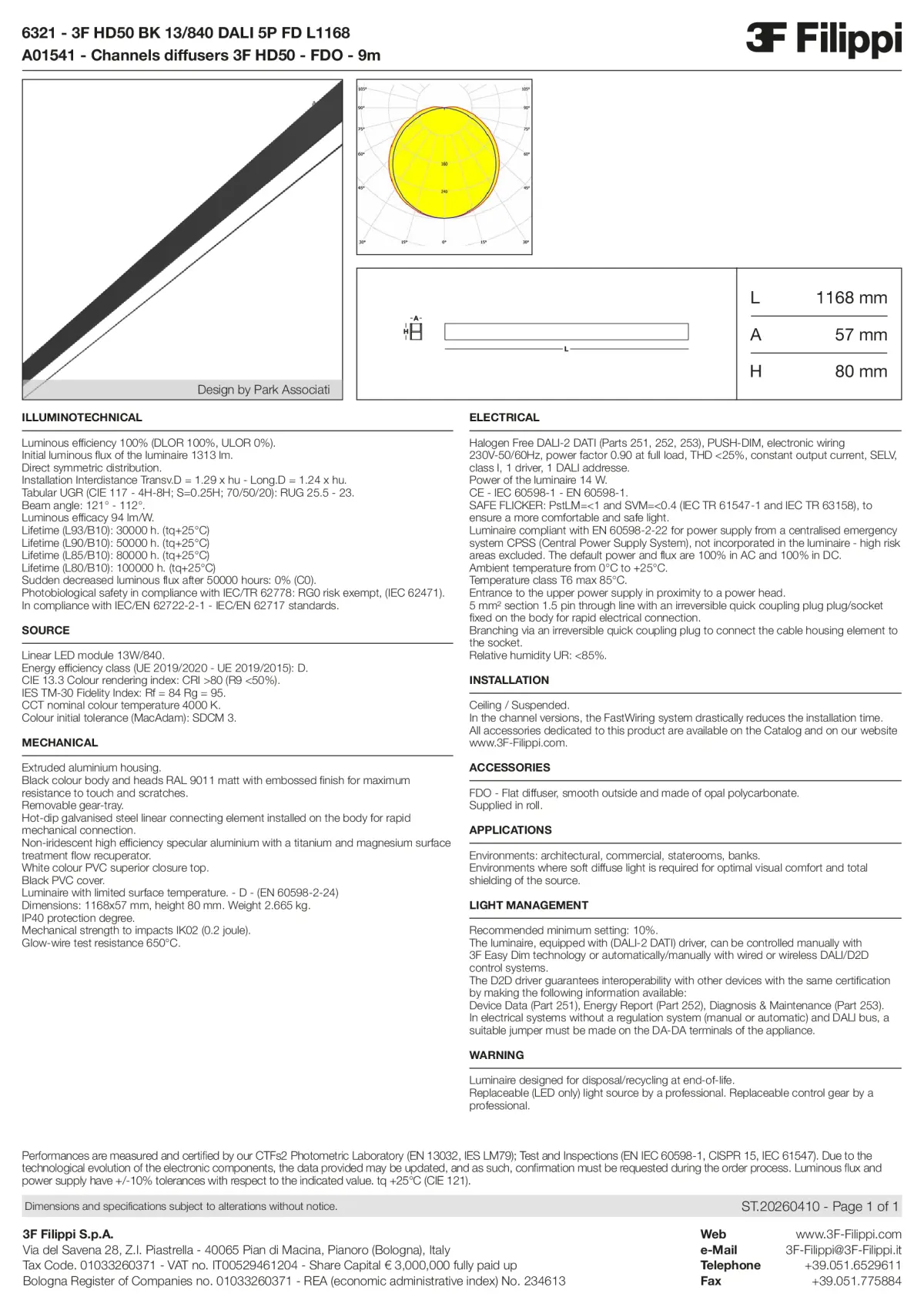 6321+A01541 - 3F HD50 BK 13-840 DALI 5P FD L1168 + FDO - Datasheet - en