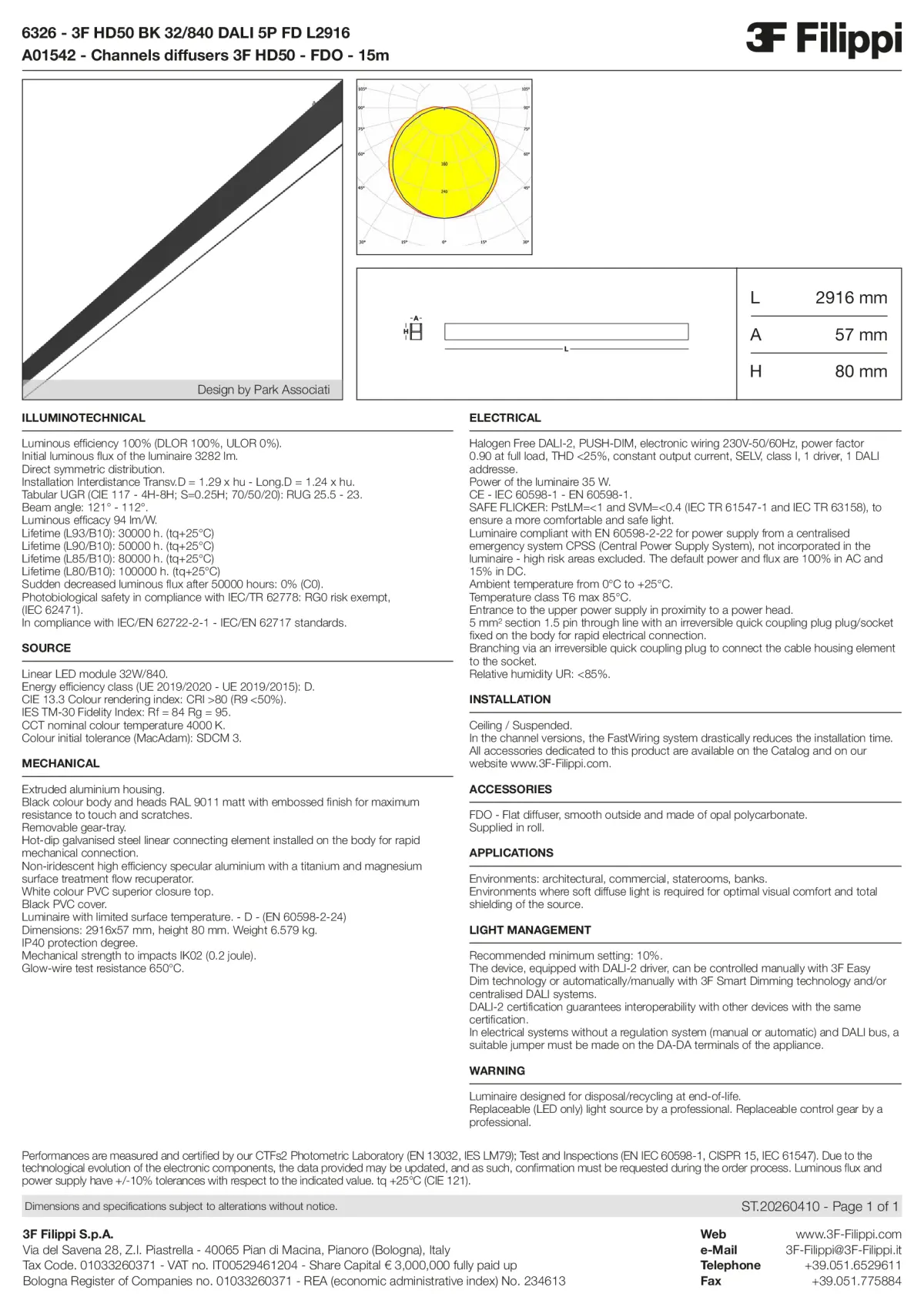 6326+A01542 - 3F HD50 BK 32-840 DALI 5P FD L2916 + FDO - Datasheet - en