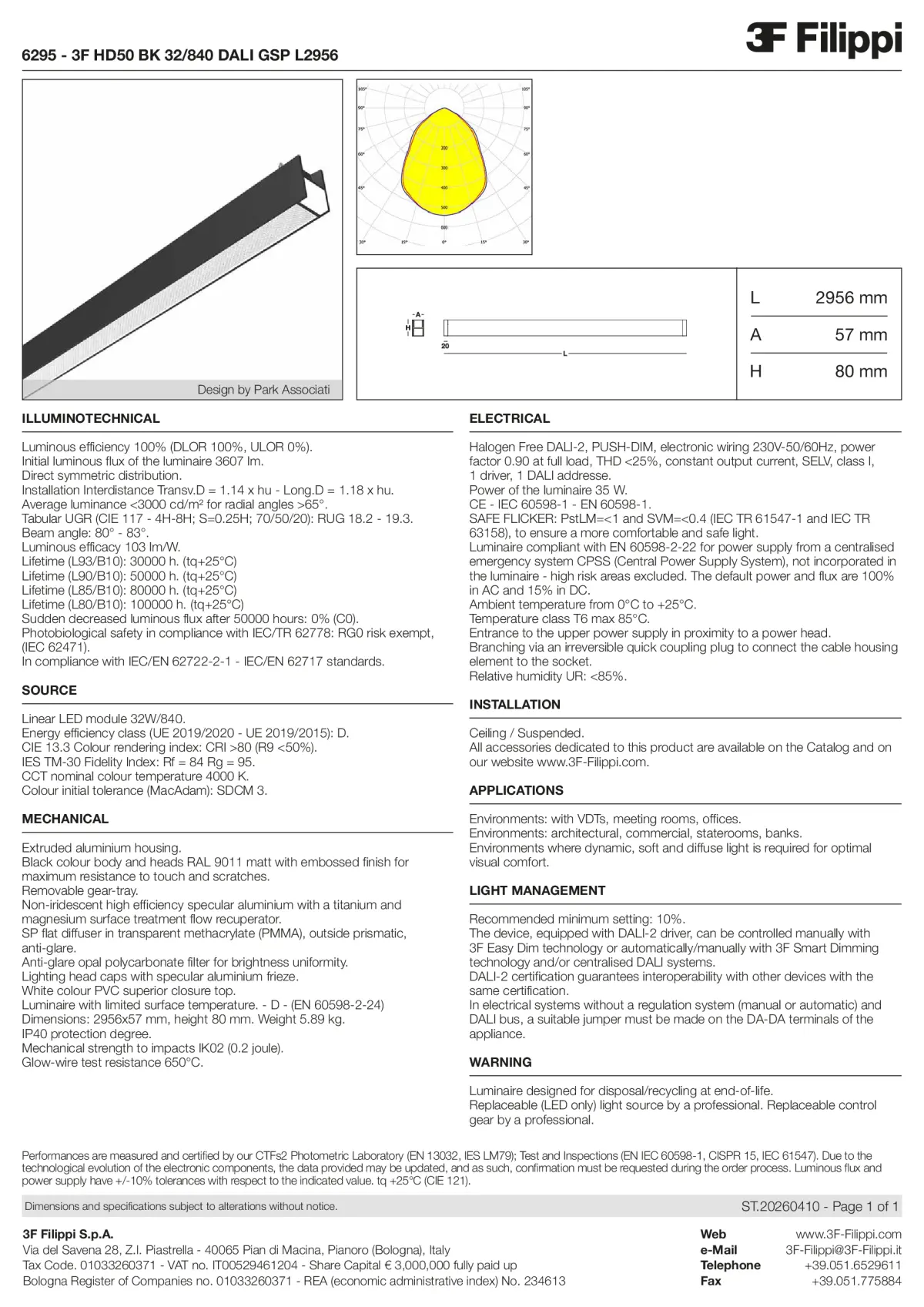 6295 - 3F HD50 BK 32-840 DALI GSP L2956 - Datasheet - en