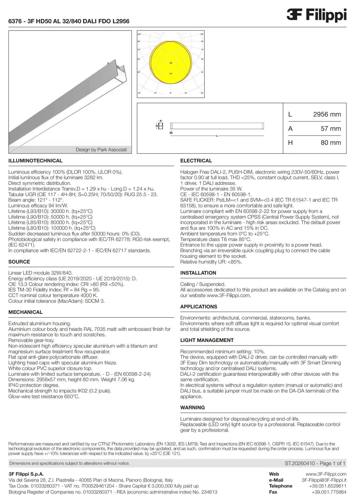 6376 - 3F HD50 AL 32-840 DALI FDO L2956 - Datasheet - en