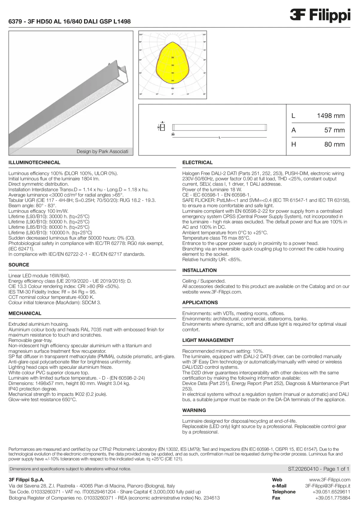 6379 - 3F HD50 AL 16-840 DALI GSP L1498 - Datasheet - en